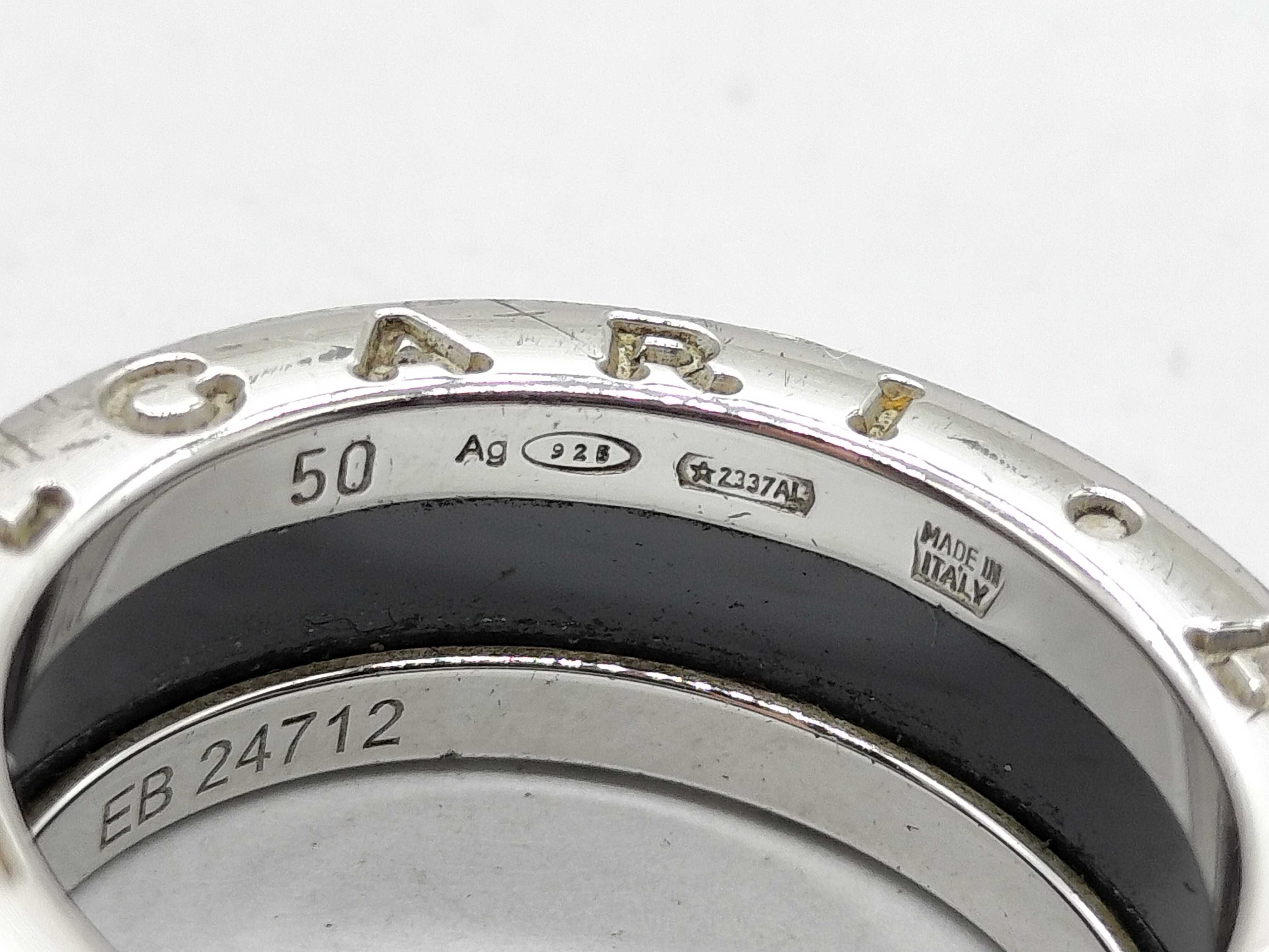 B.zero1 Ceramic 925 Ring — view 5