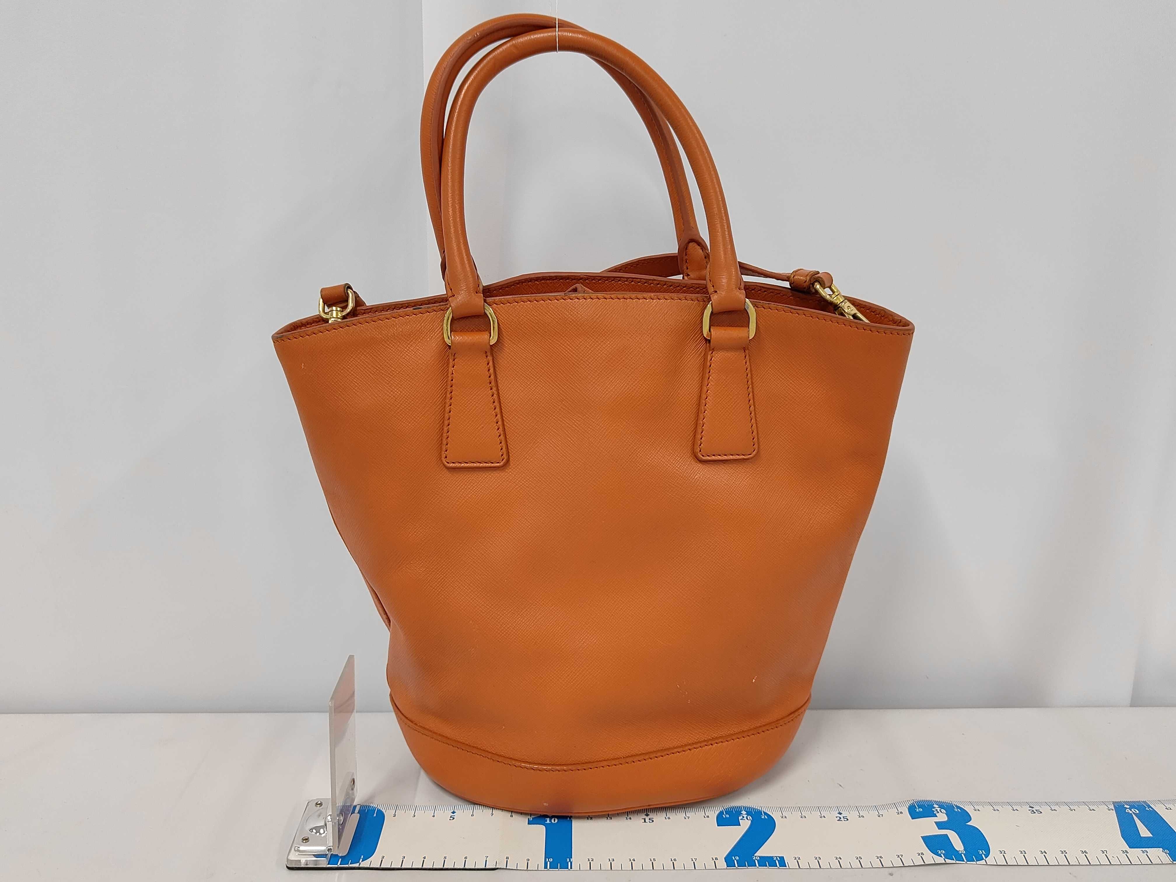 bag, orange handbag — view 2