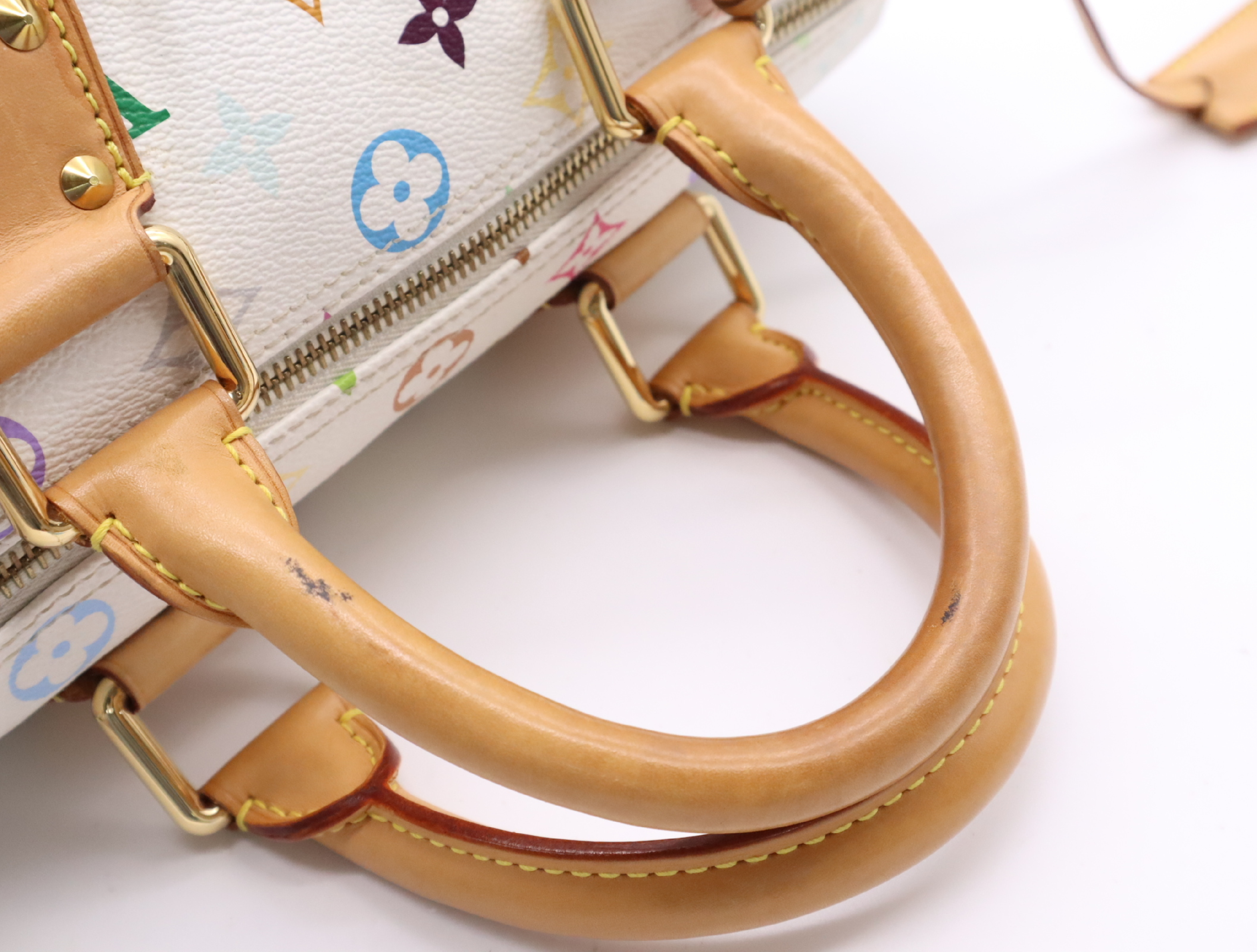 M92643 Multicolor Speedy 30 Handbag with 2 Keys and Clochette — view 12