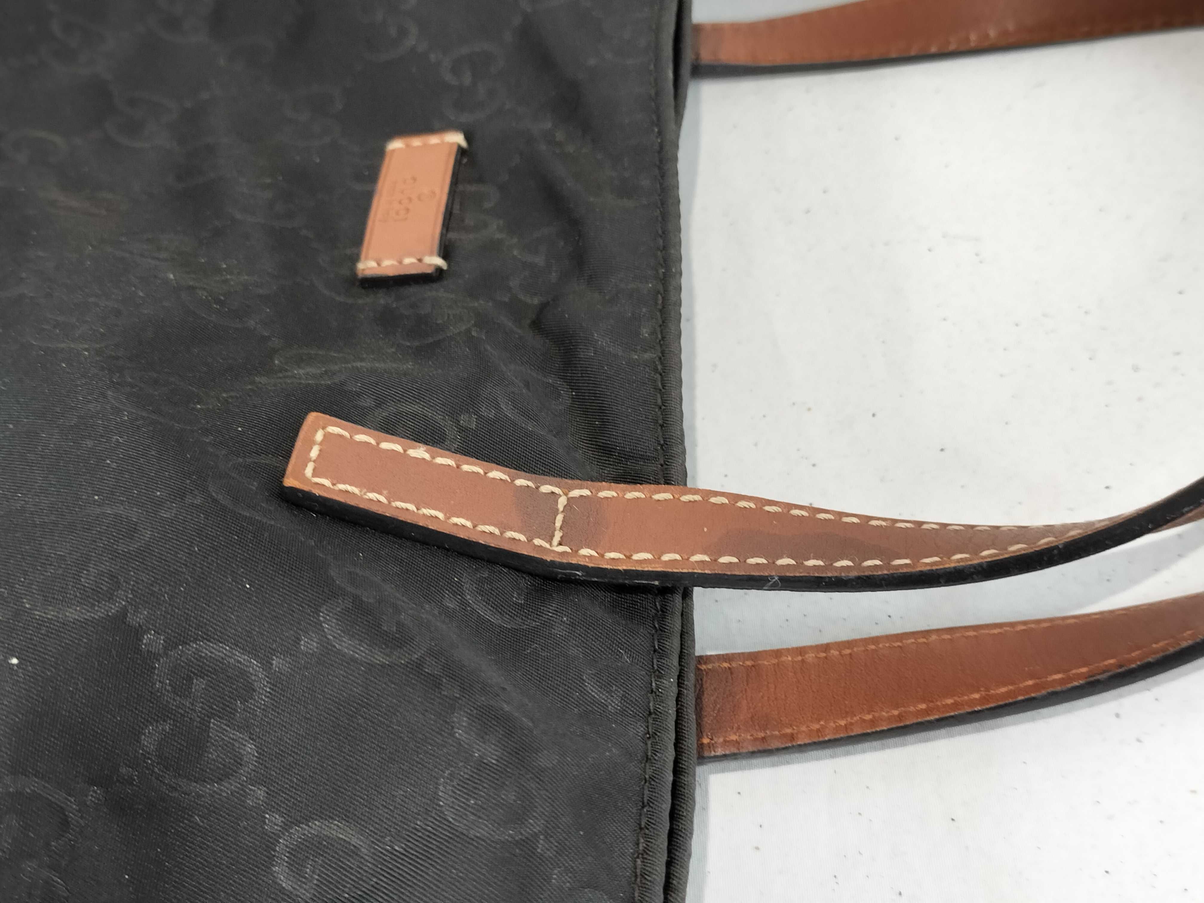GG 502752 282439 Nylon Tote (with some stains inside) Handbag — view 6