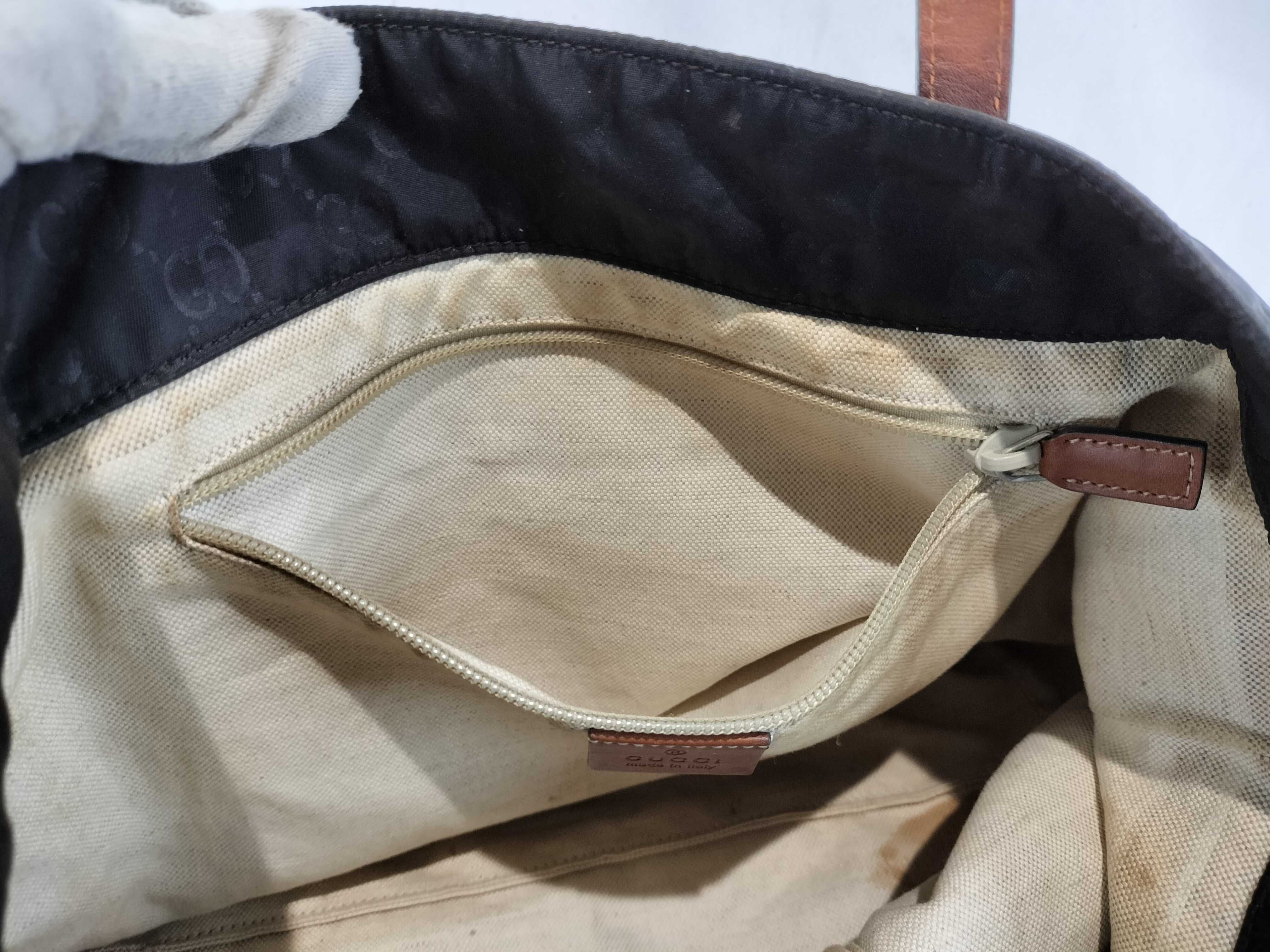 GG 502752 282439 Nylon Tote (with some stains inside) Handbag — view 10