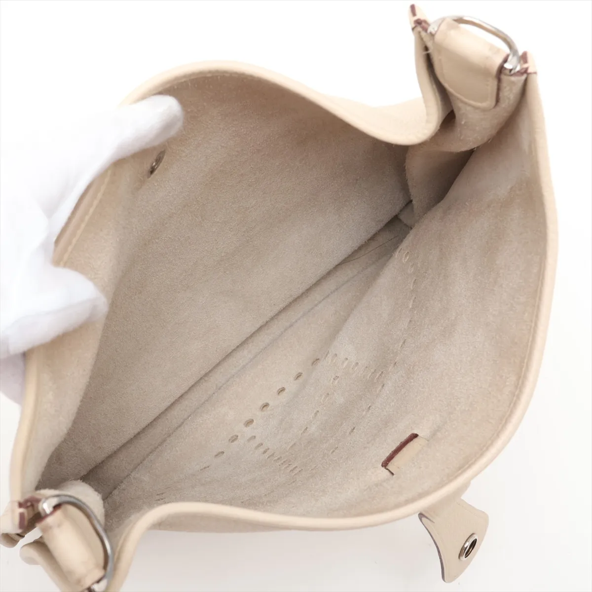 Evelyne 1 33 GM Togo Parchment Silver Hardware K: 2007 — view 6