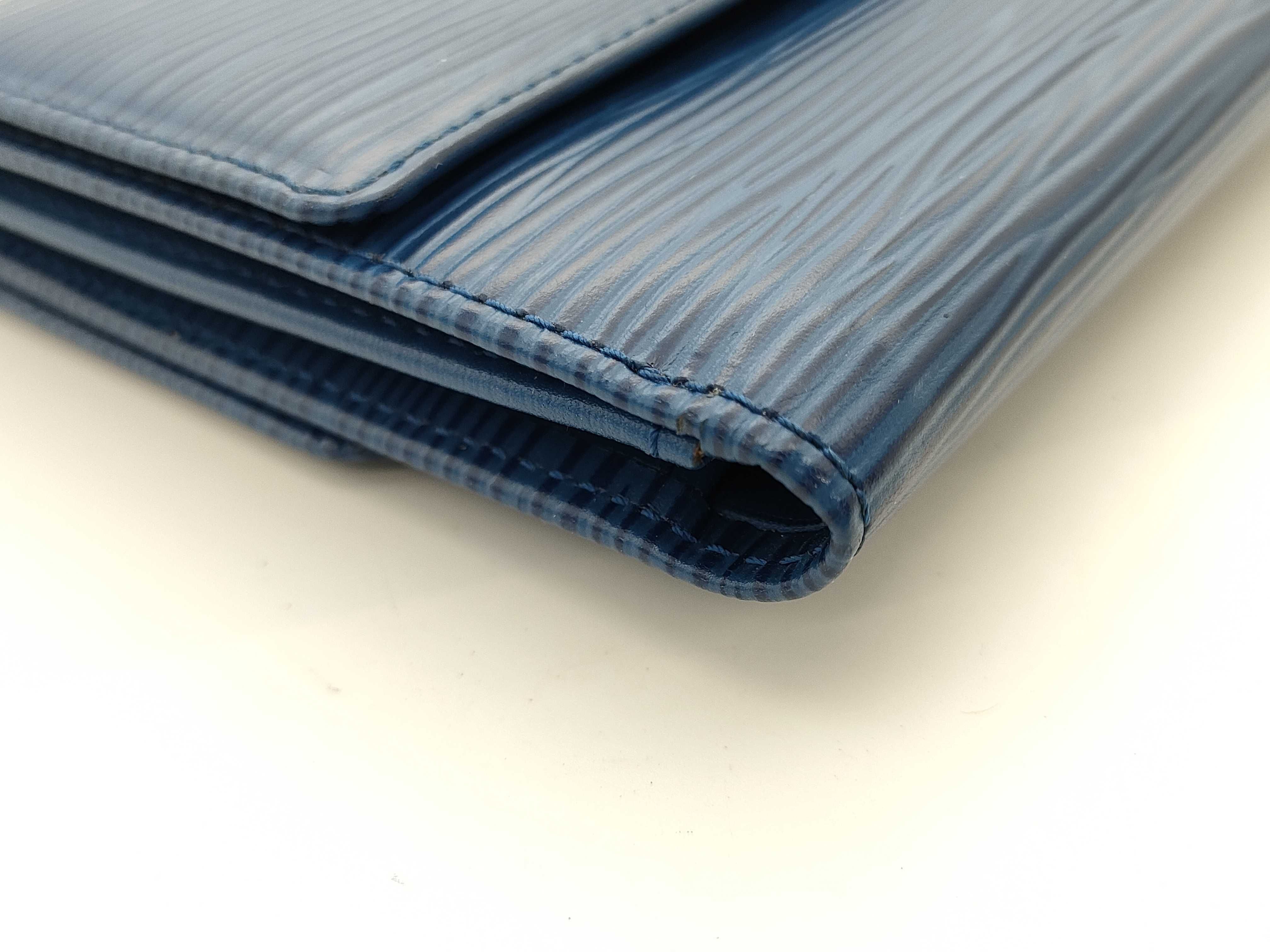 Epi M63485 Double Snap Closure Blue Wallet — view 4