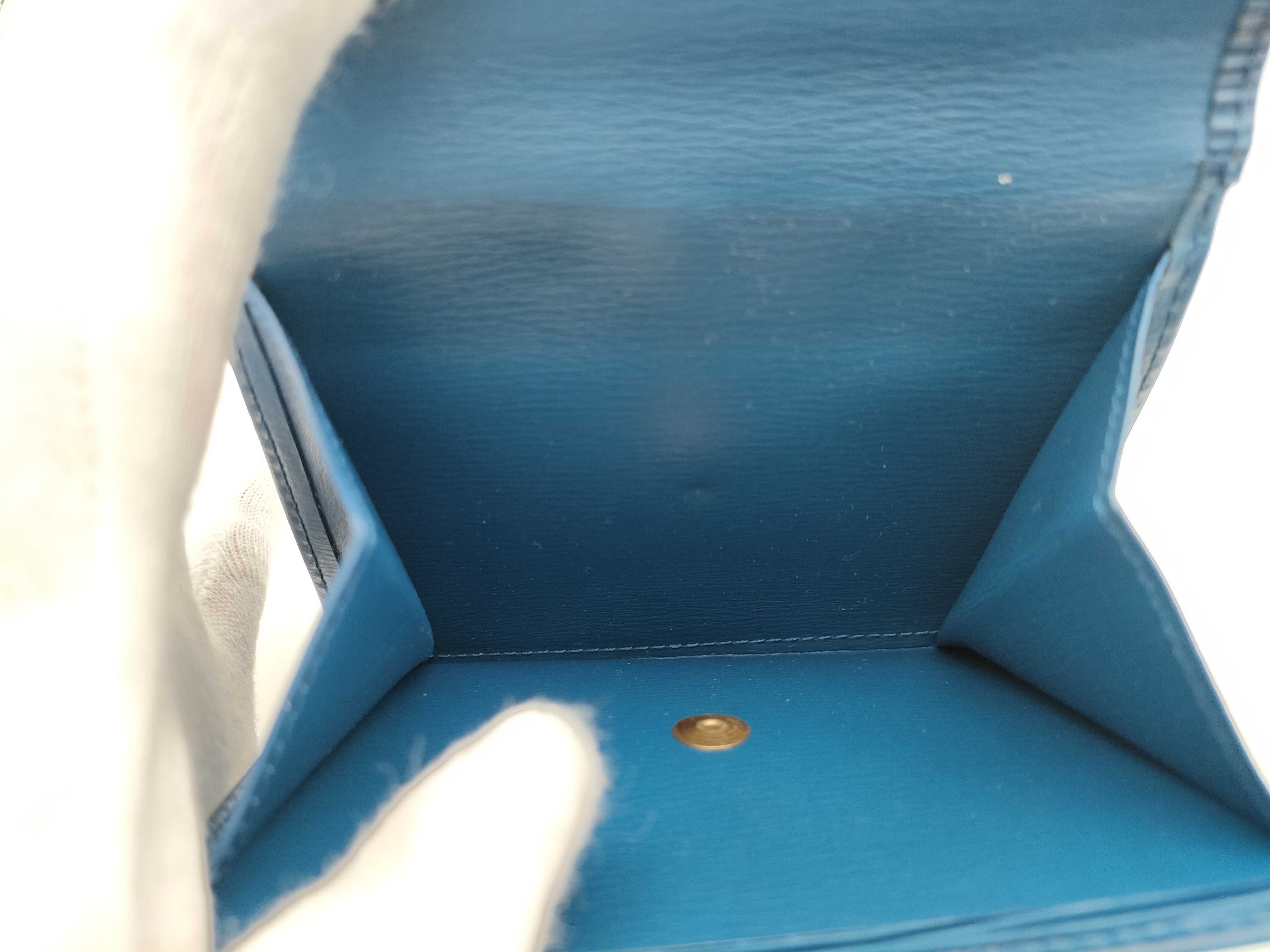 Epi M63485 Double Snap Closure Blue Wallet — view 5