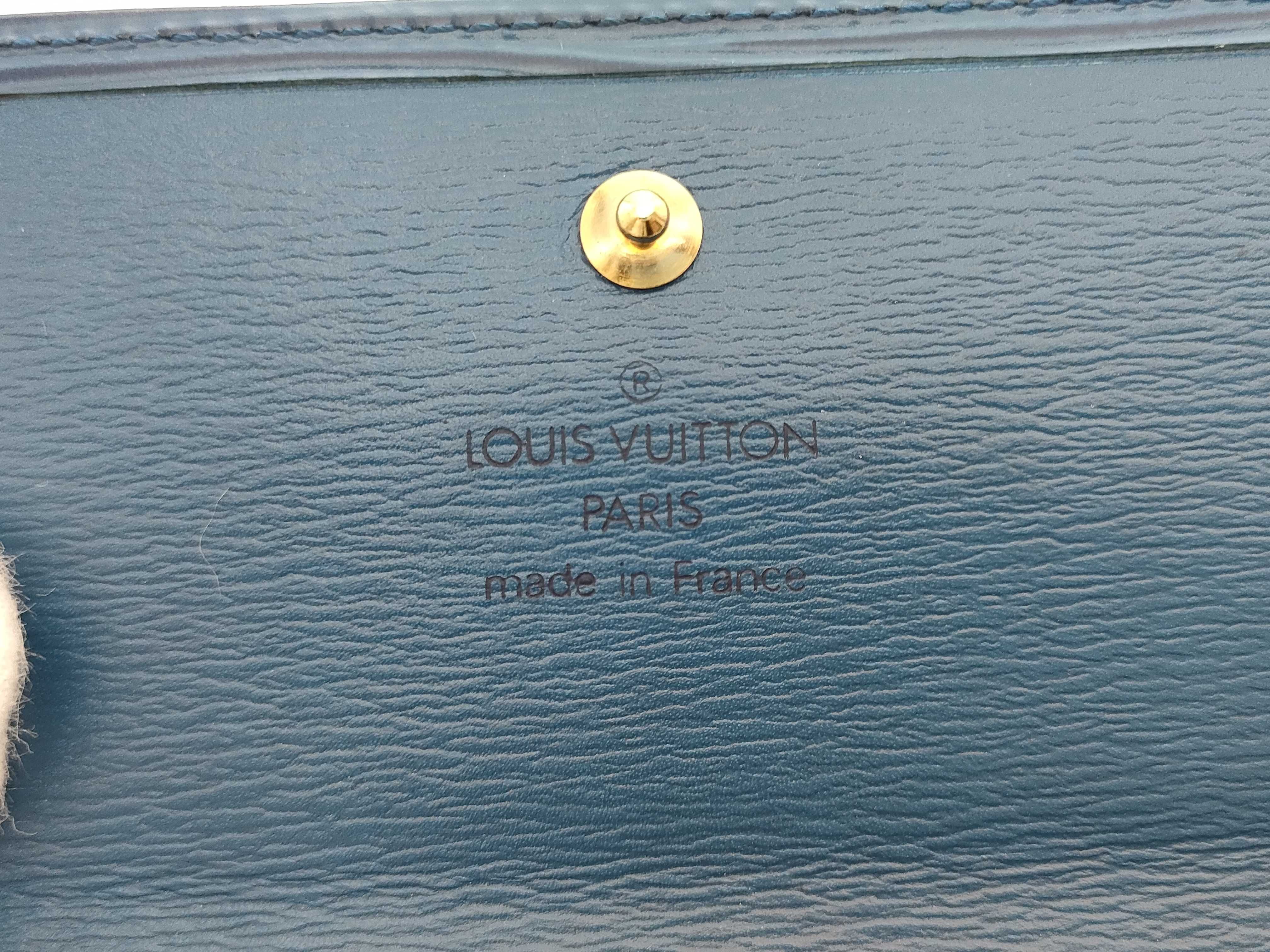Epi M63485 Double Snap Closure Blue Wallet — view 6