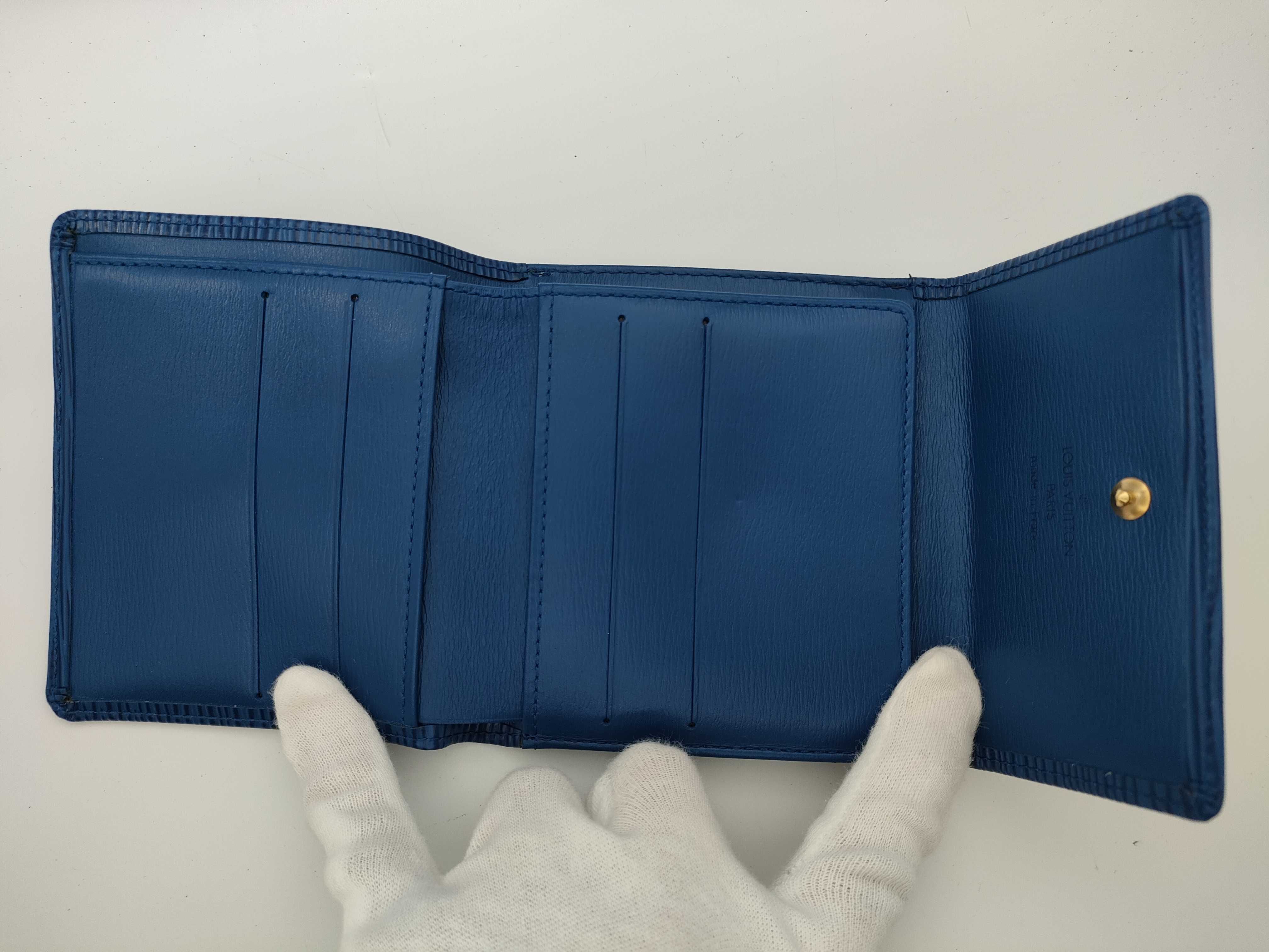 Epi M63485 Double Snap Closure Blue Wallet — view 9
