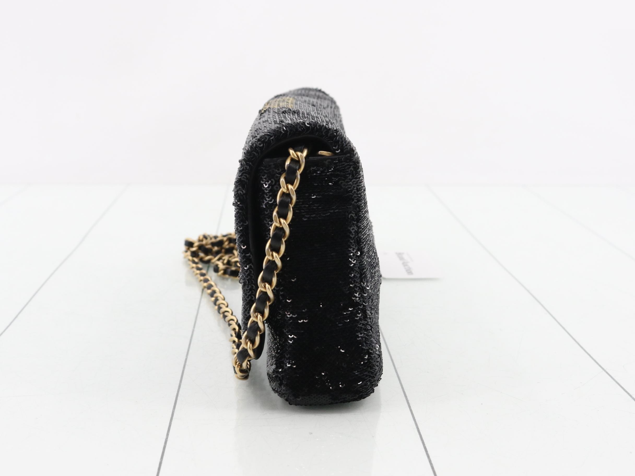 Sequin Chain Shoulder Bag — view 3