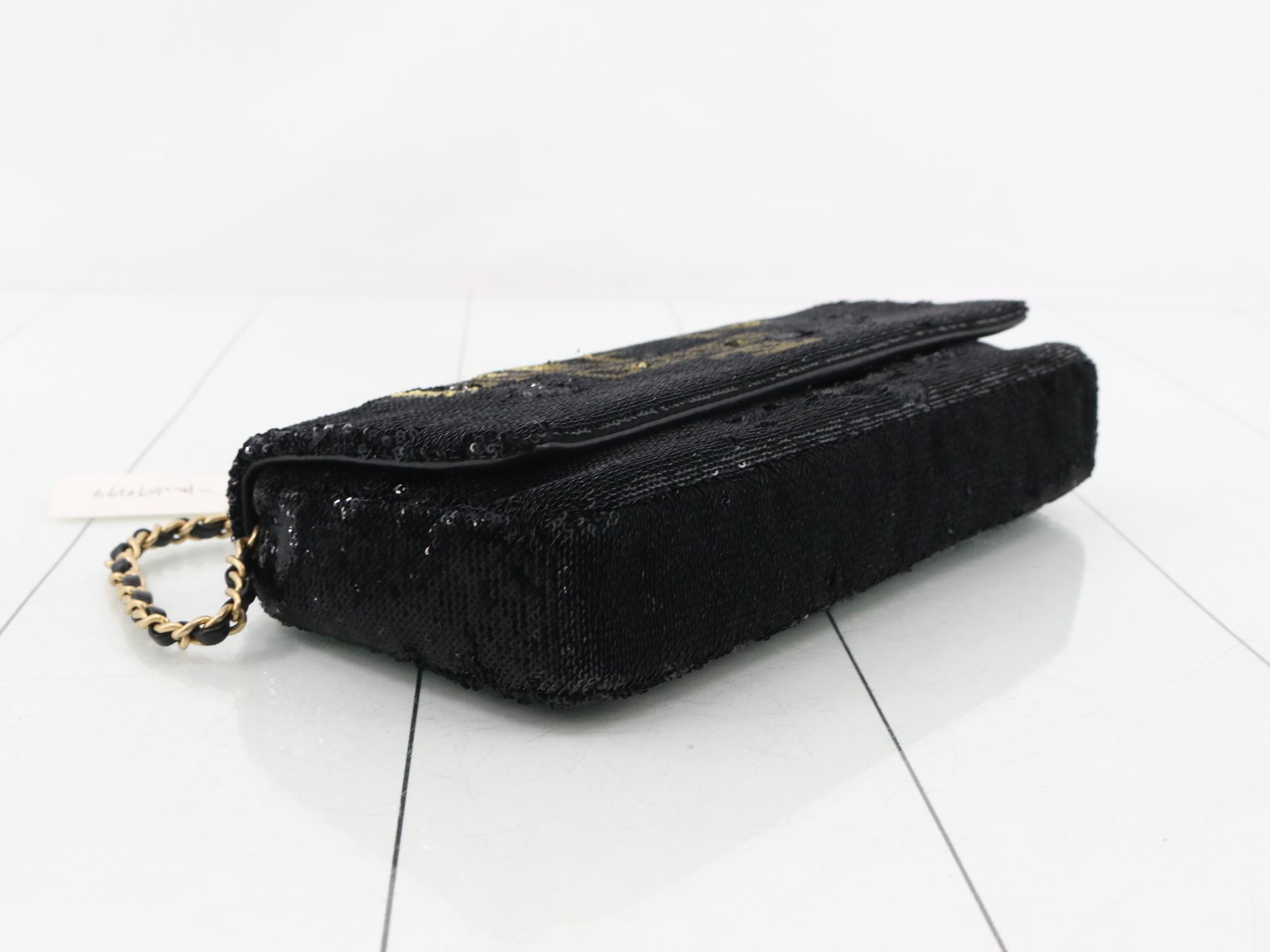 Sequin Chain Shoulder Bag — view 5