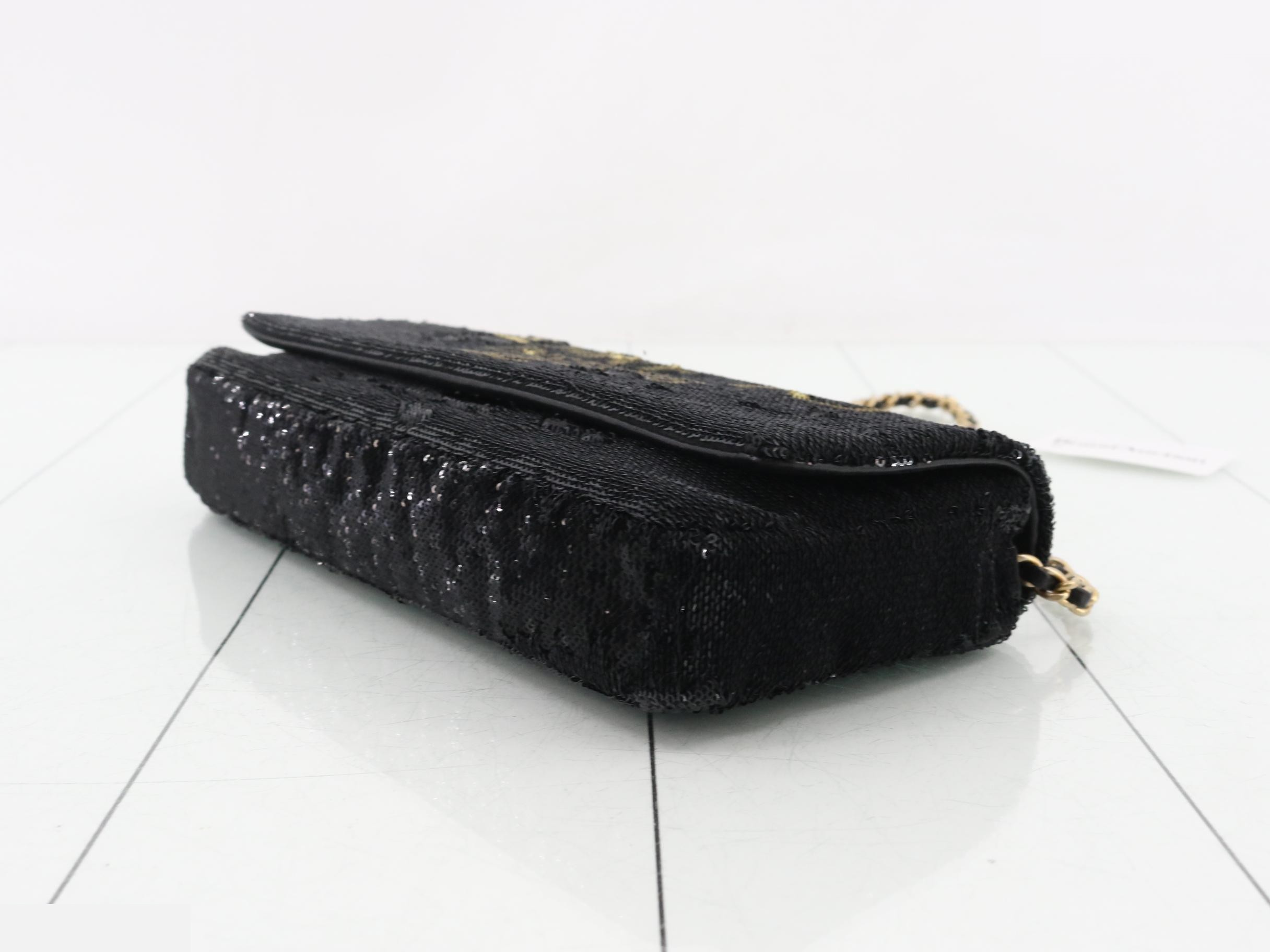 Sequin Chain Shoulder Bag — view 6