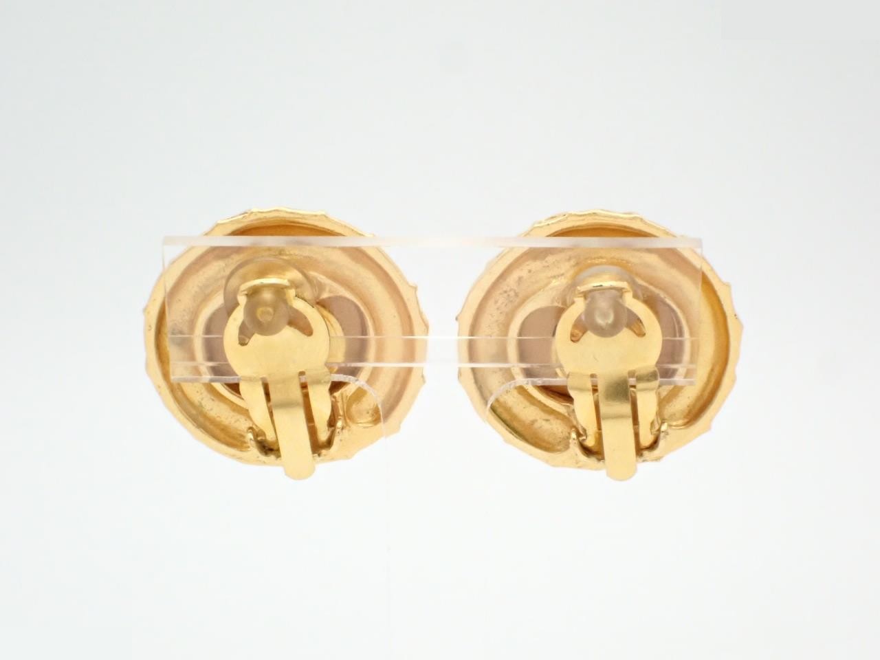 earrings rhinestone gold — view 2