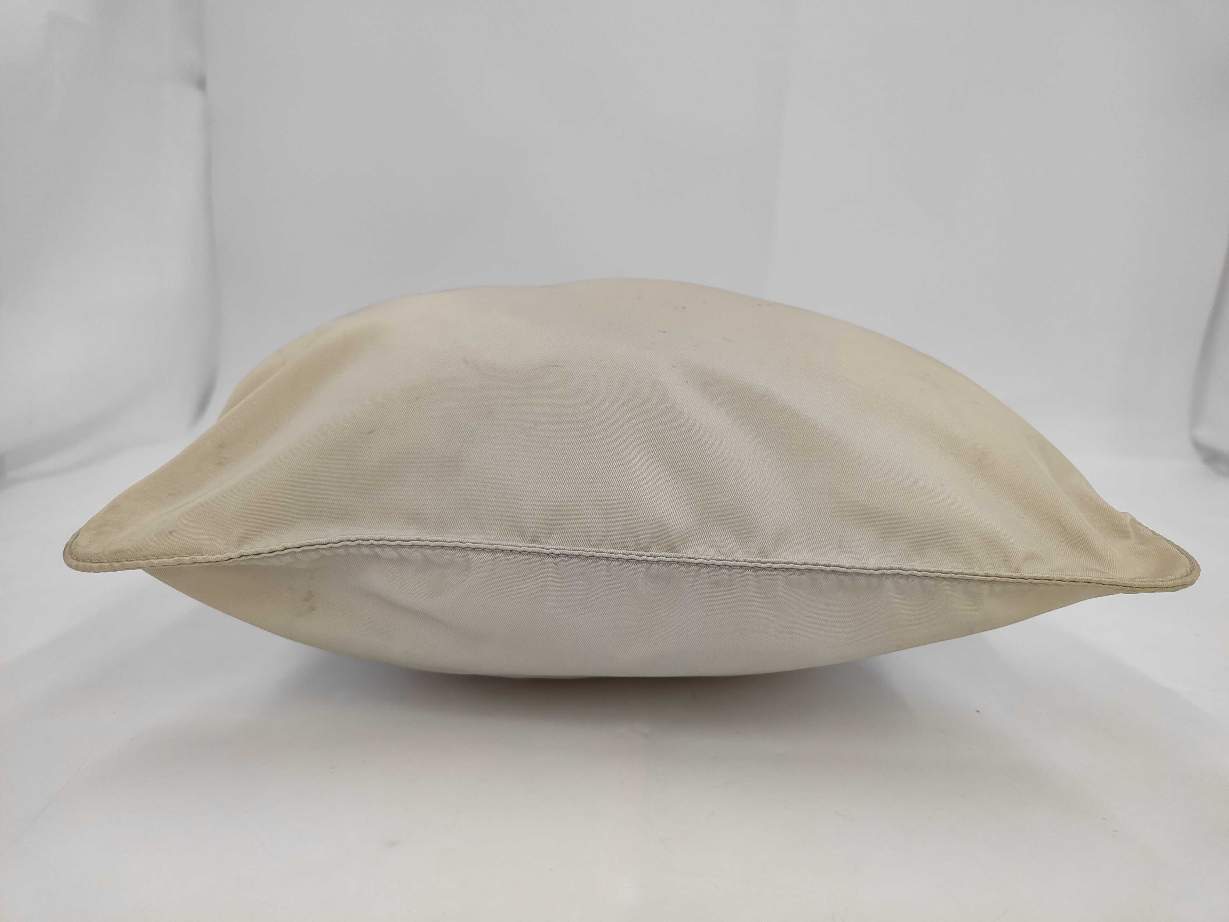 Nylon Shoulder Bag, Beige — view 3