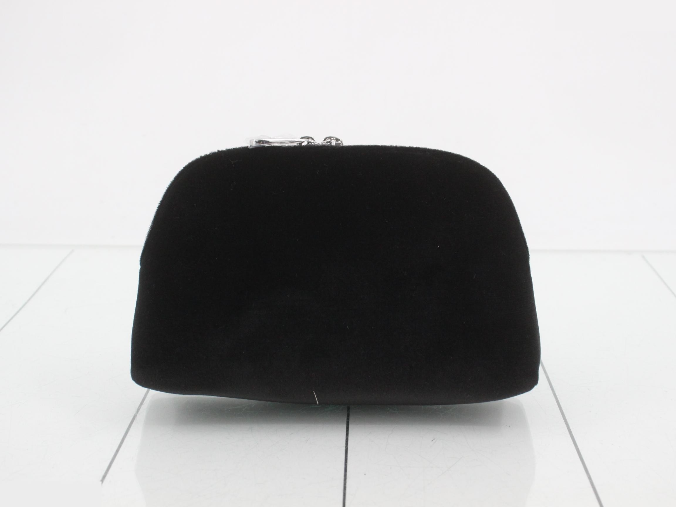 Suede pouch, black — view 2