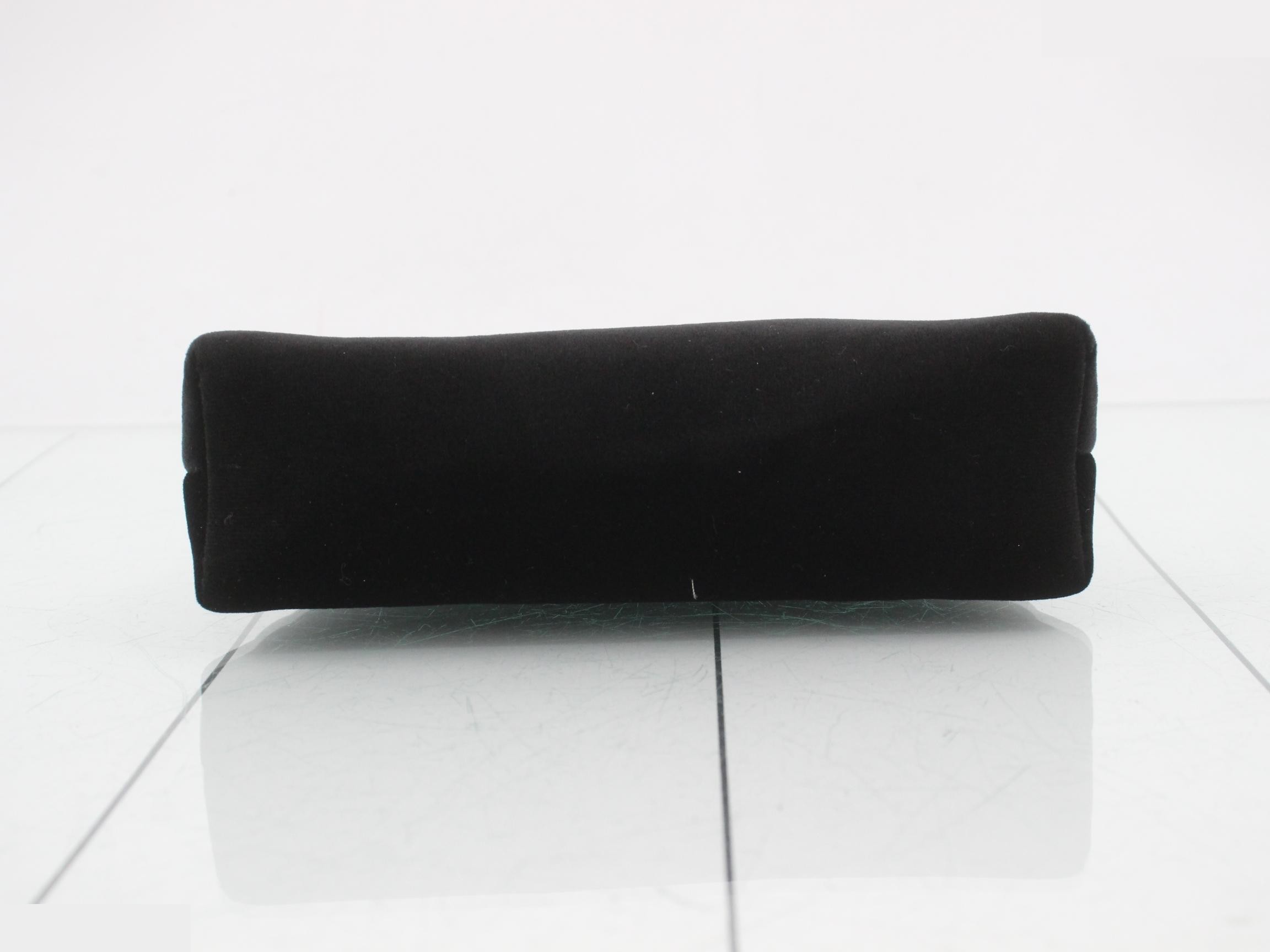 Suede pouch, black — view 3