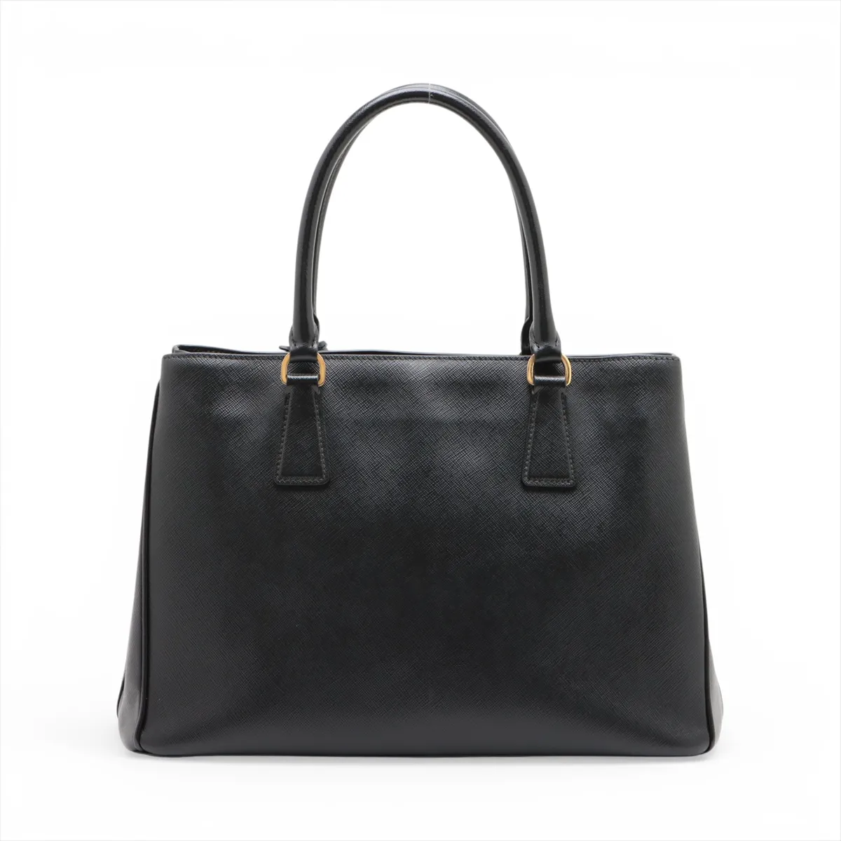 Saffiano Galleria Leather 2-Way Handbag, Black — view 2