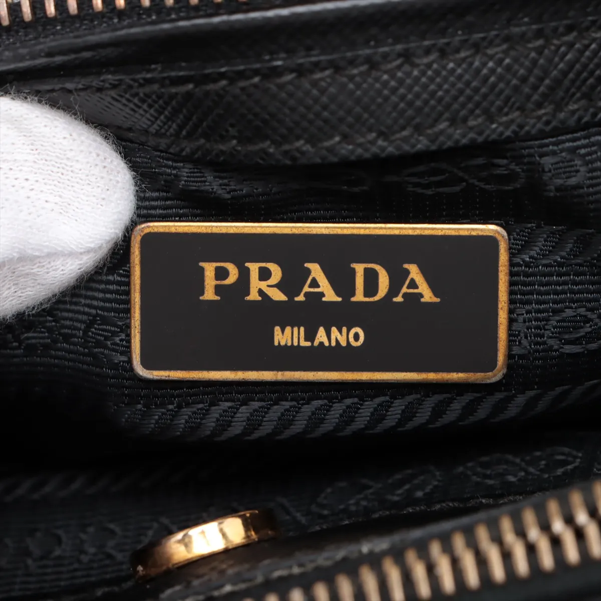 Saffiano Galleria Leather 2-Way Handbag, Black — view 13