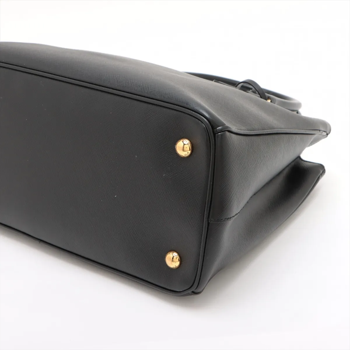 Saffiano Galleria Leather 2-Way Handbag, Black — view 3
