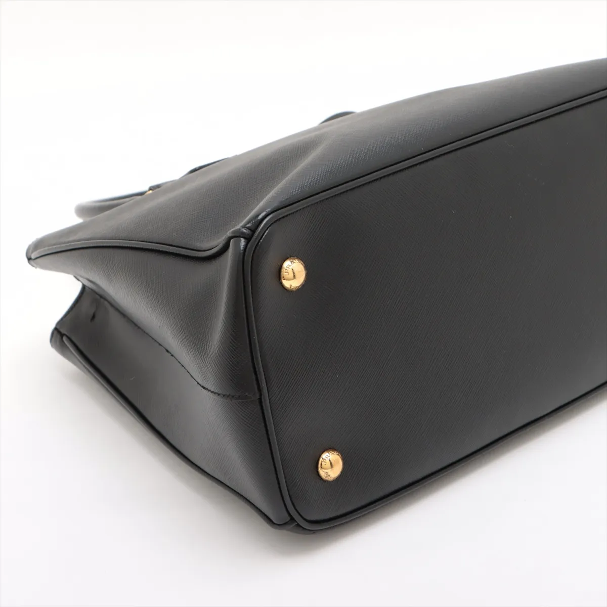 Saffiano Galleria Leather 2-Way Handbag, Black — view 4