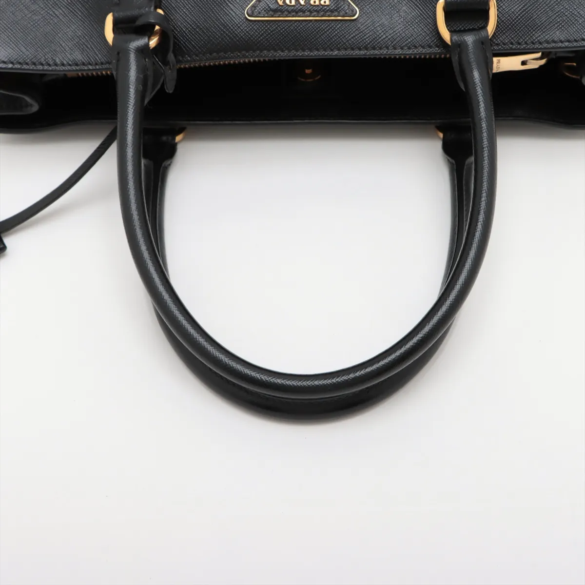 Saffiano Galleria Leather 2-Way Handbag, Black — view 5