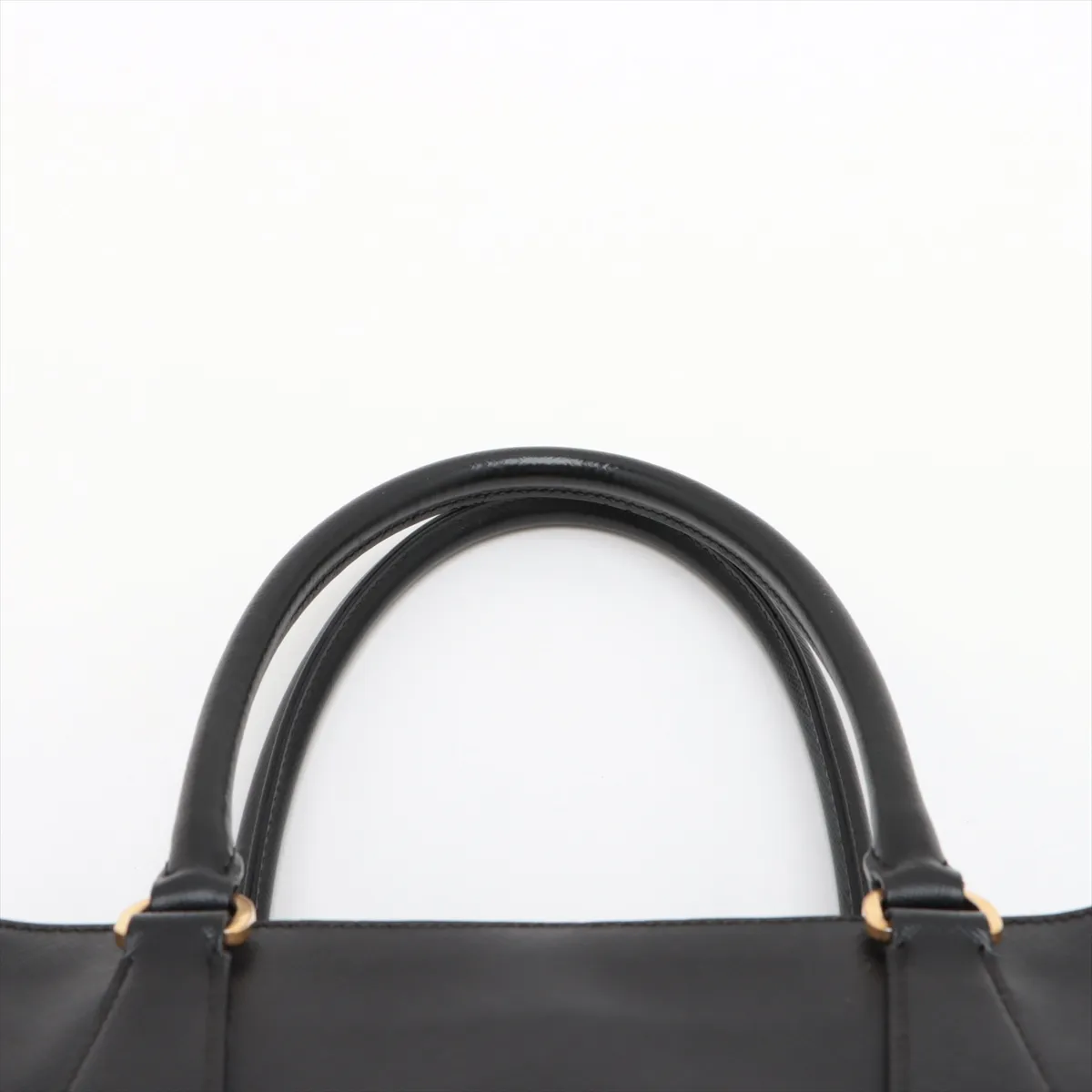 Saffiano Galleria Leather 2-Way Handbag, Black — view 6
