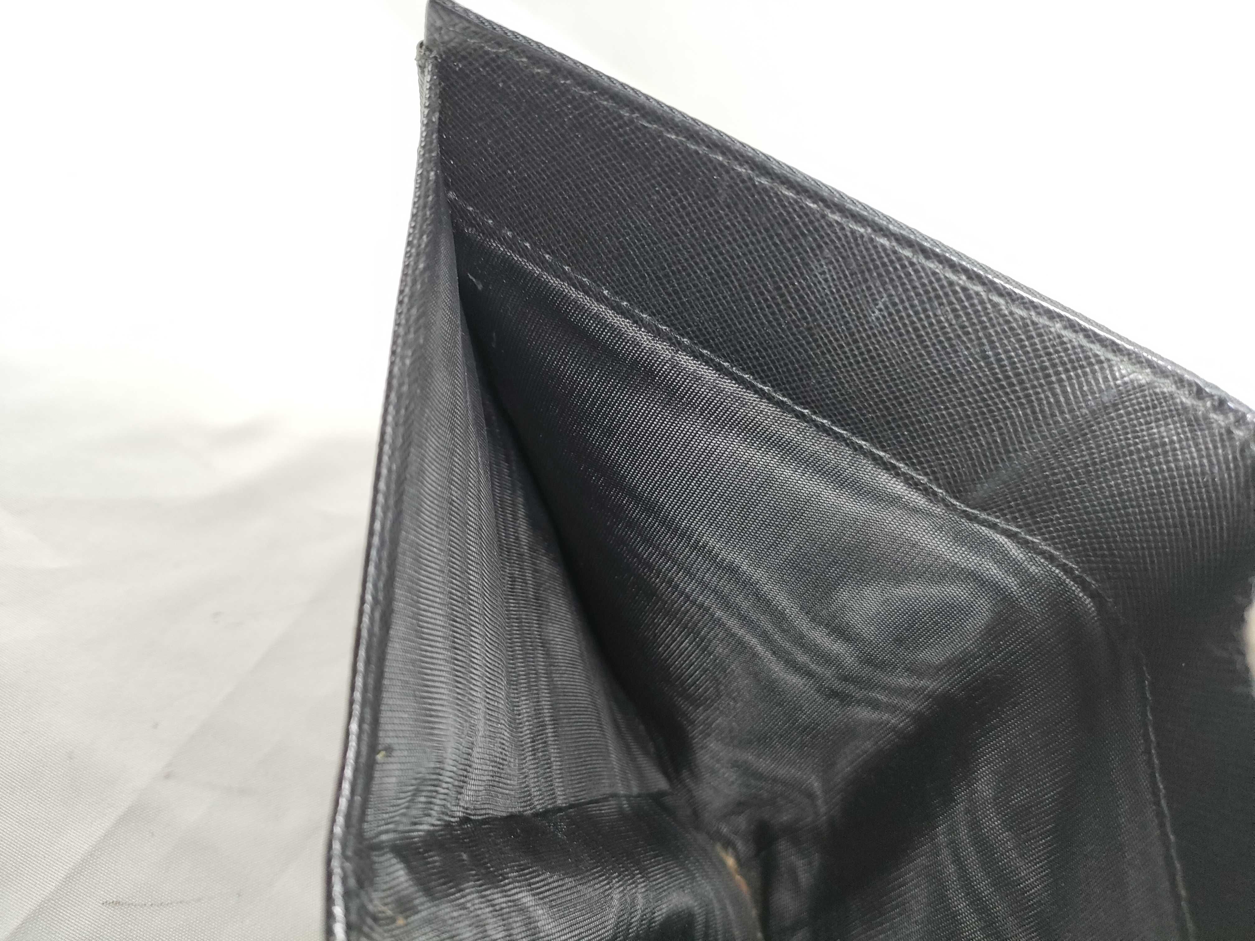 folding wallet with triangle logo, black. — view 11