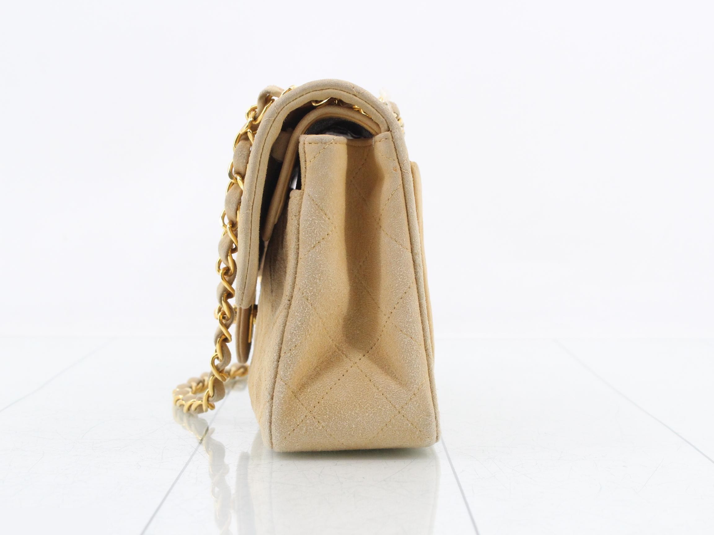 Matelassé 23 Double Flap Suede Chain Shoulder Bag, Series 2 — view 3