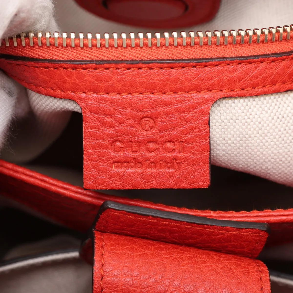 Bamboo 336032 Leather 2-Way Handbag Red — view 12