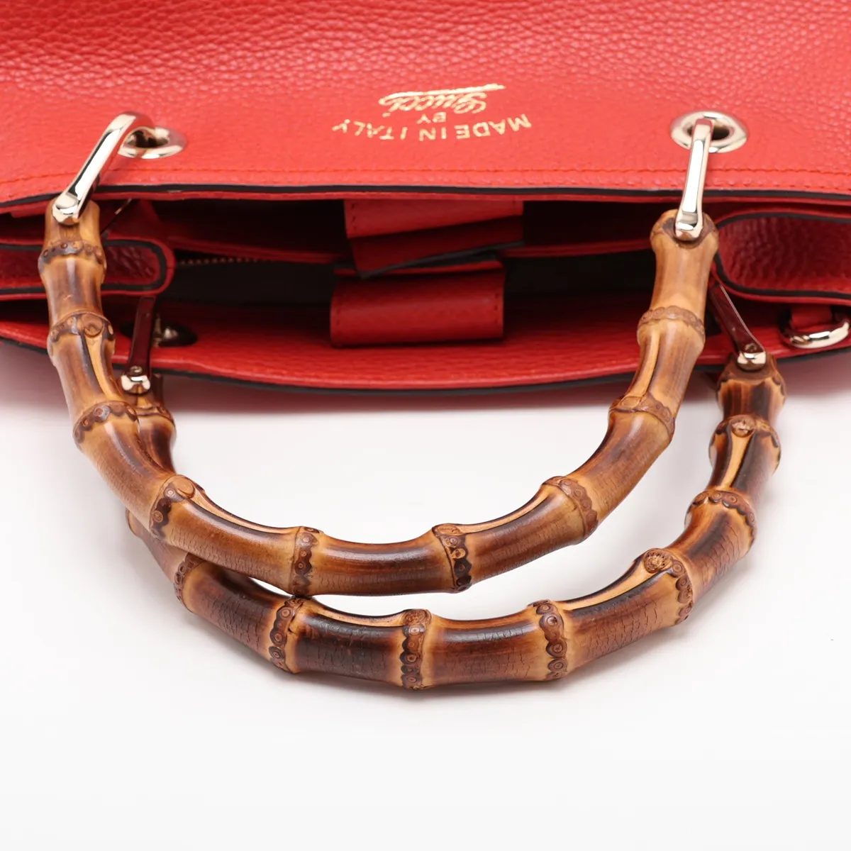 Bamboo 336032 Leather 2-Way Handbag Red — view 5