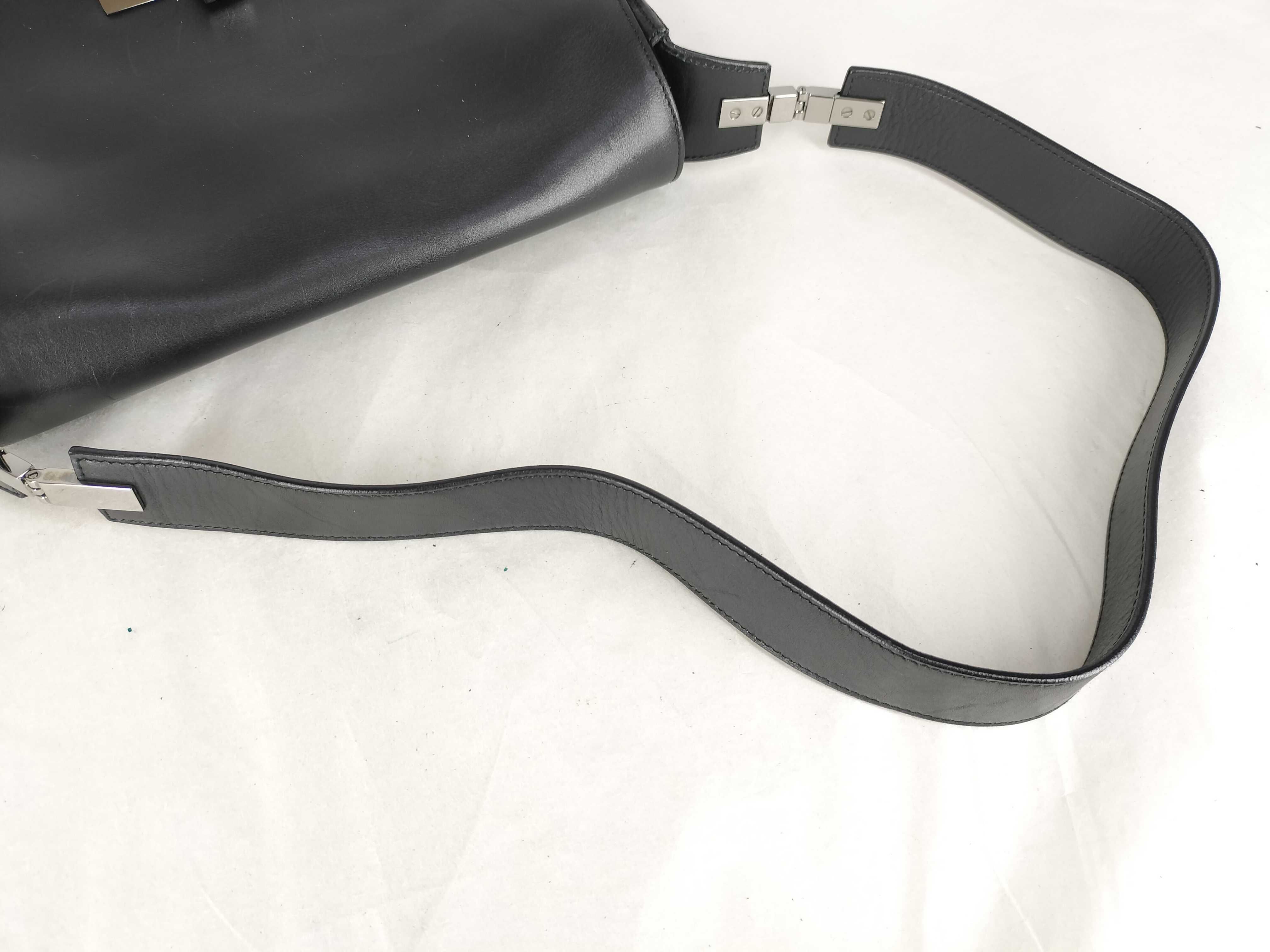 Turnlock Leather Shoulder Bag — view 3