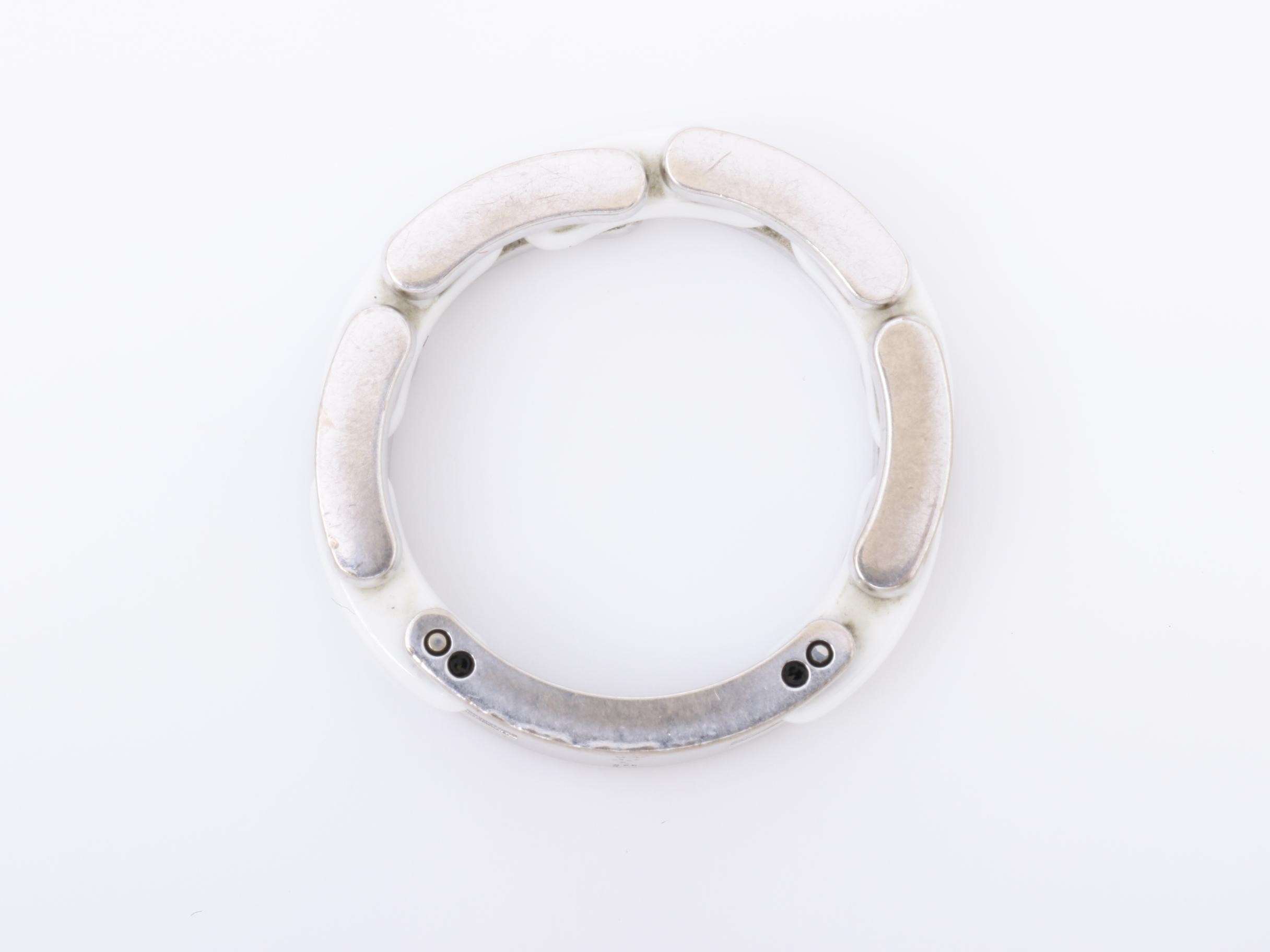 Ultra Diamond Ring, 750WG/White Ceramic, 9.6g — view 5