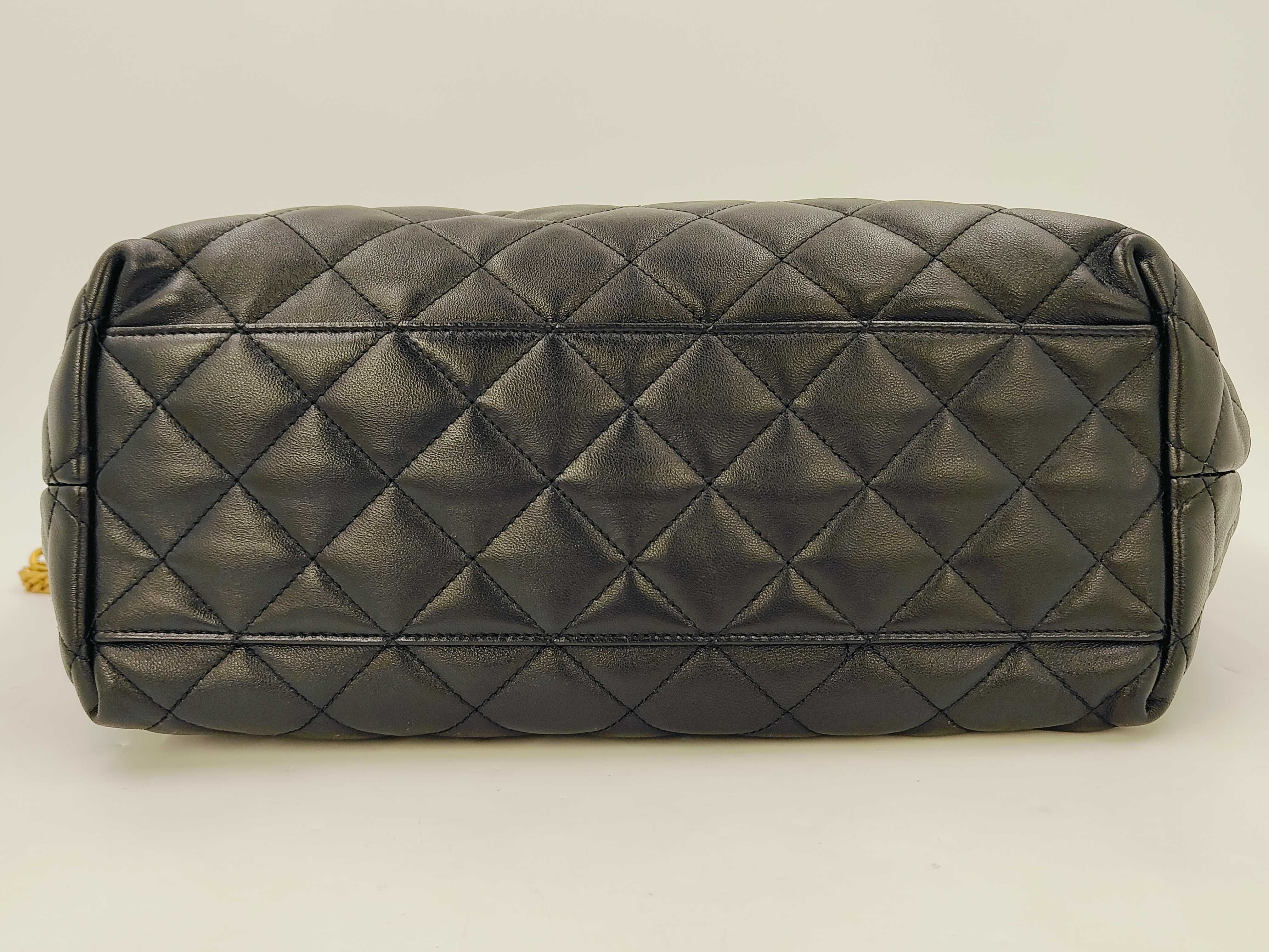 Black Quilted Medium Parent-Child Bag — view 6