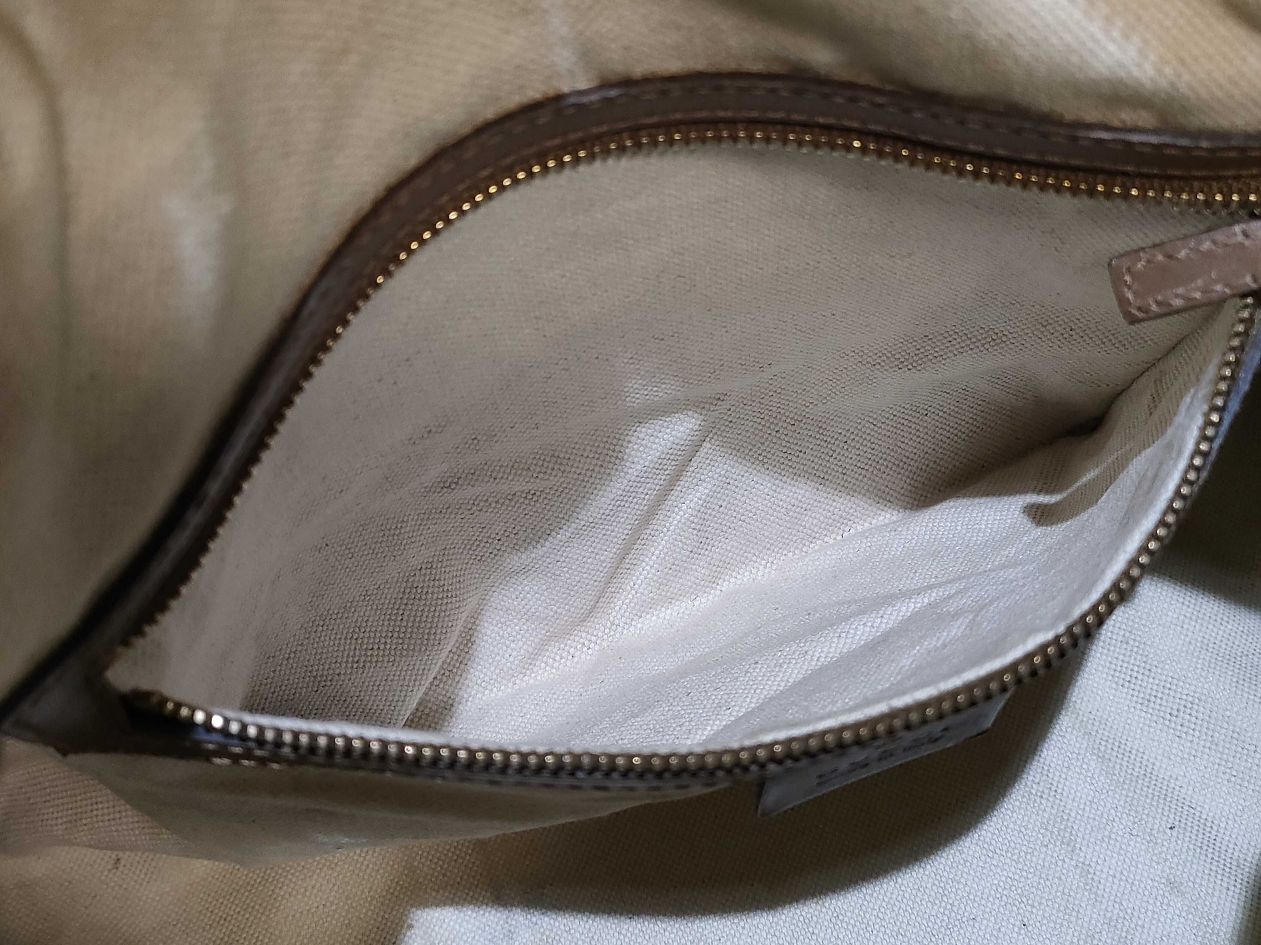 GG Canvas Boston Bag (247205 525040) - Brown and Pink Canvas Handbag — view 10