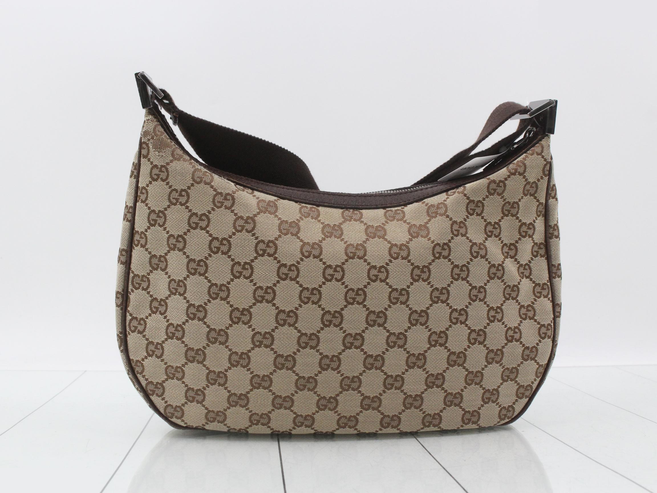 GG Canvas Shoulder Bag, Brown — view 2