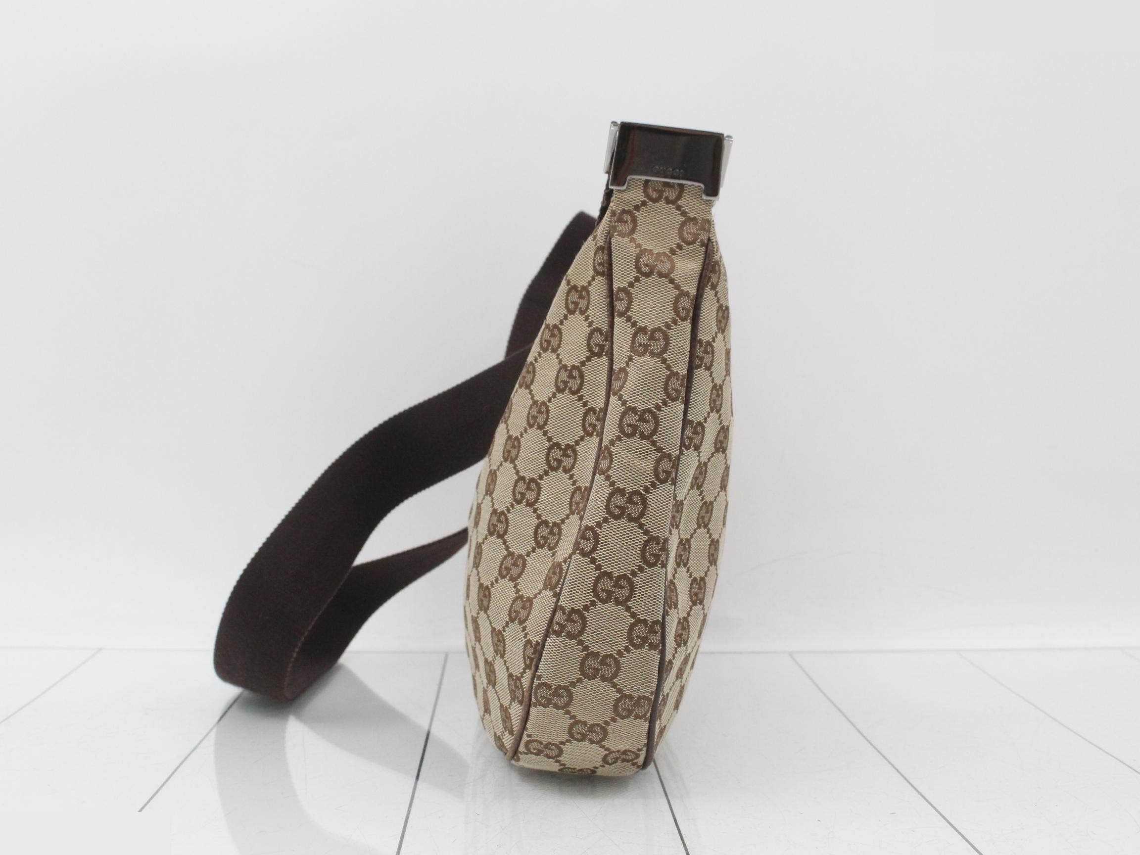 GG Canvas Shoulder Bag, Brown — view 3