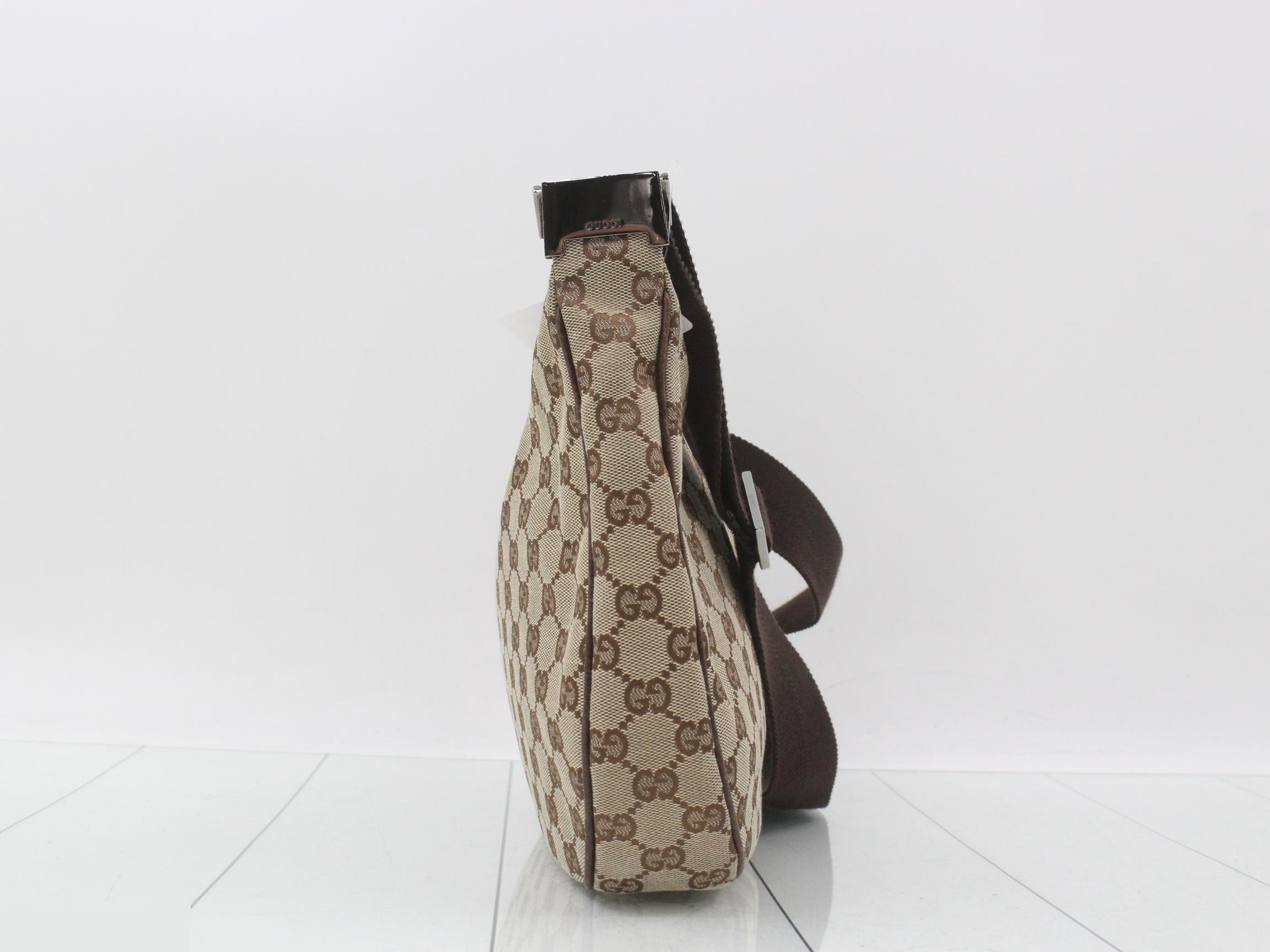 GG Canvas Shoulder Bag, Brown — view 4