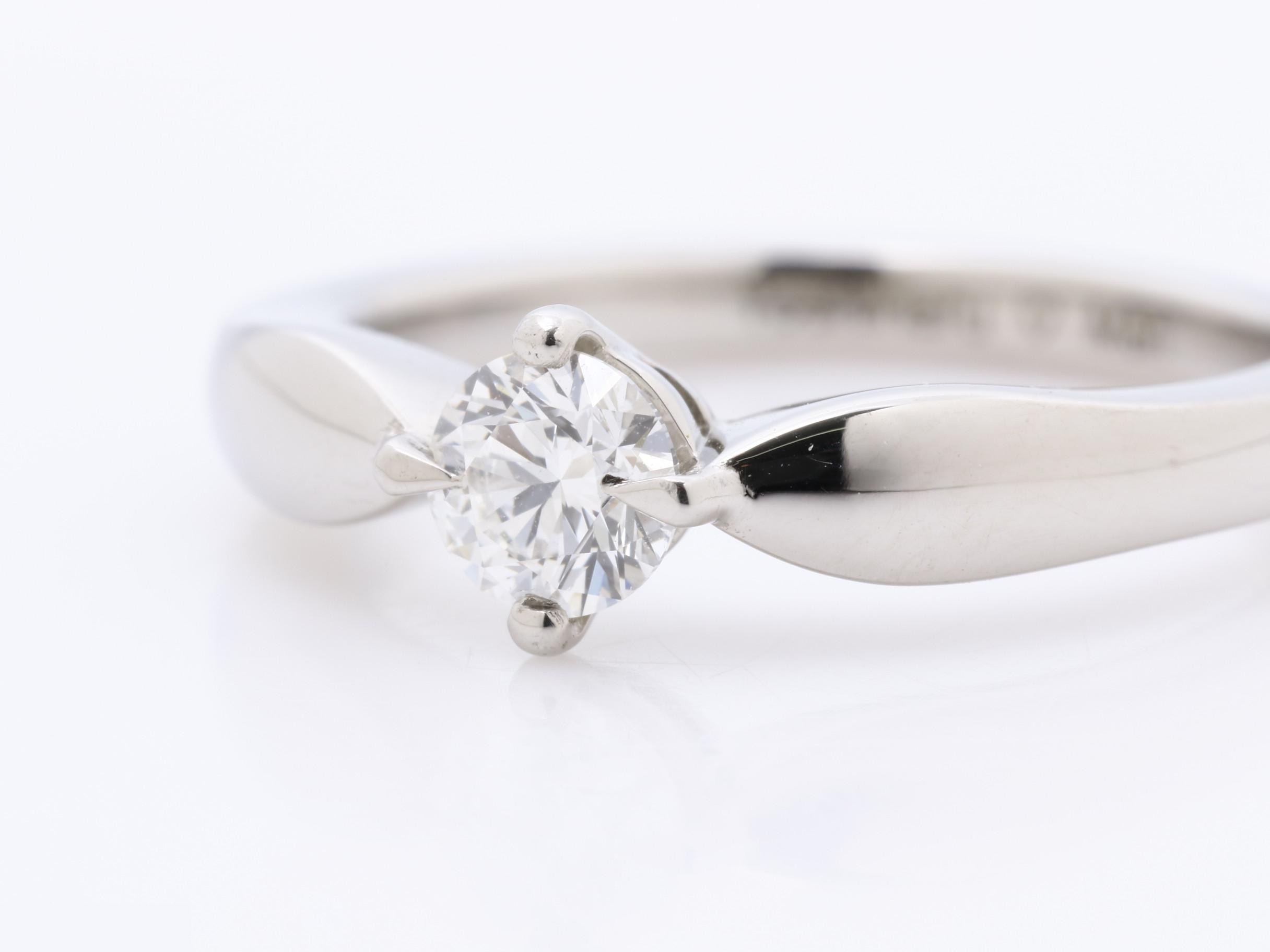 PT950 Bulgari diamond ring, 4.7g, size #7 — view 3