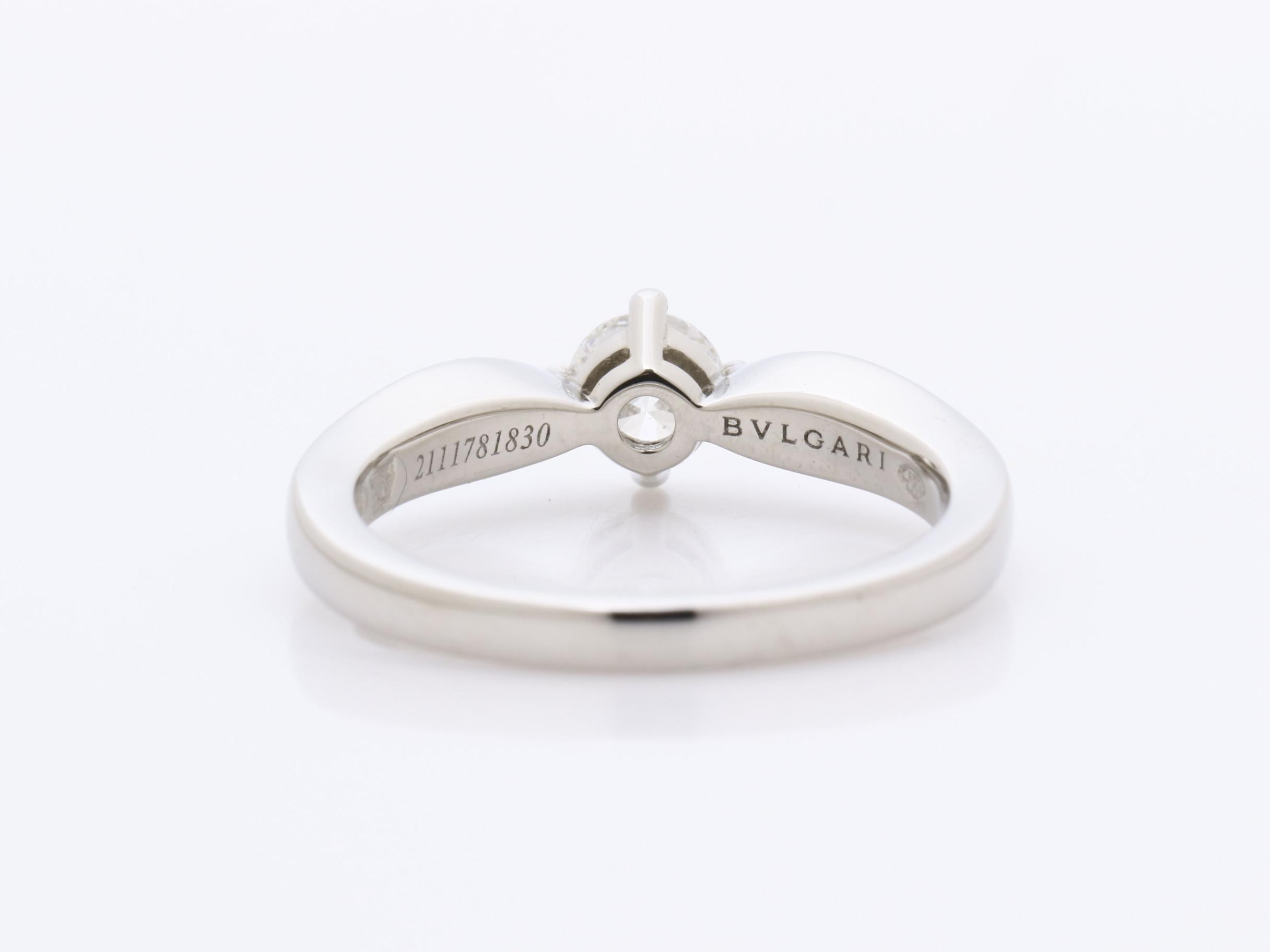 PT950 Bulgari diamond ring, 4.7g, size #7 — view 4