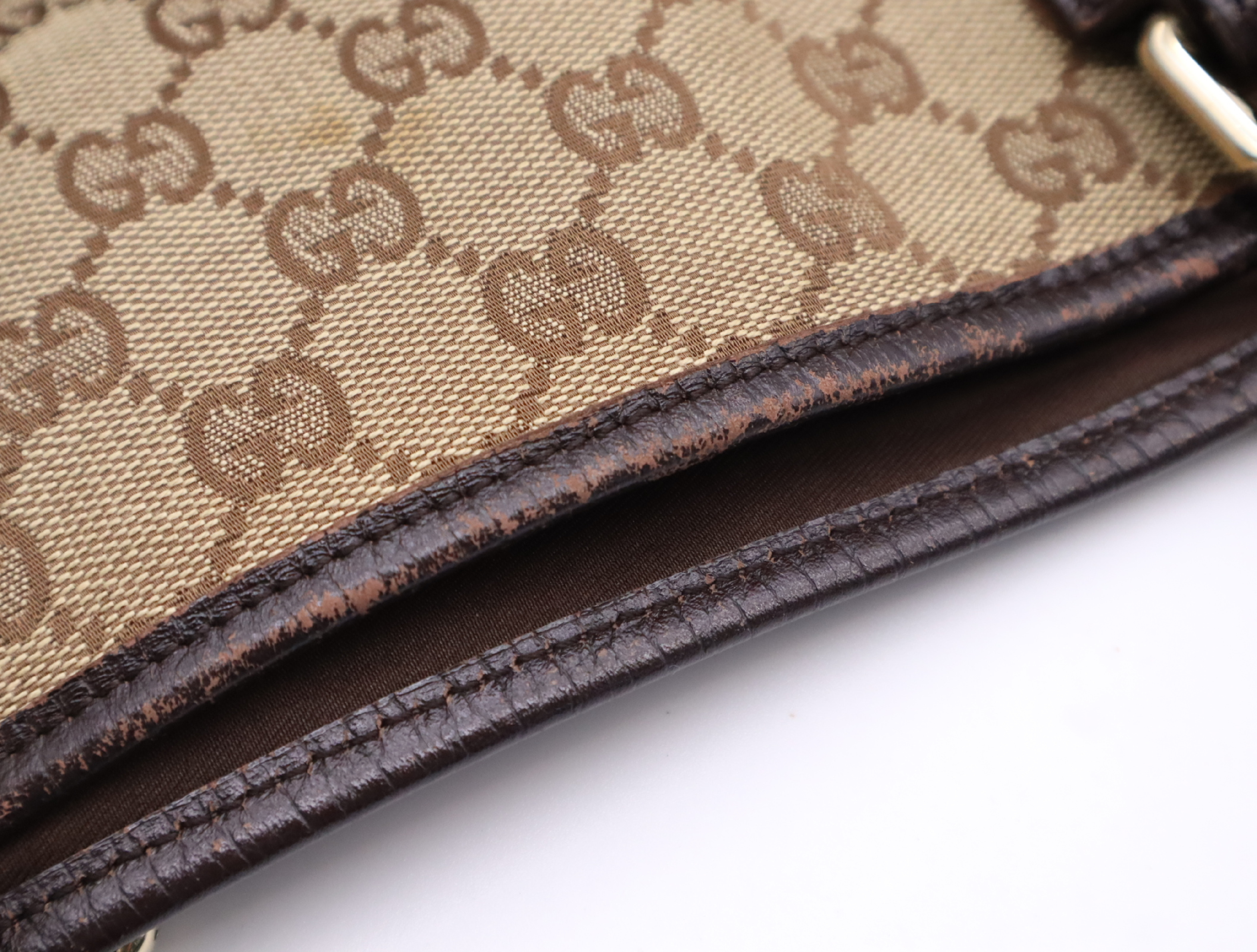 139260 GG Canvas Sherry Tote Bag Beige Brown Tote Bag — view 15