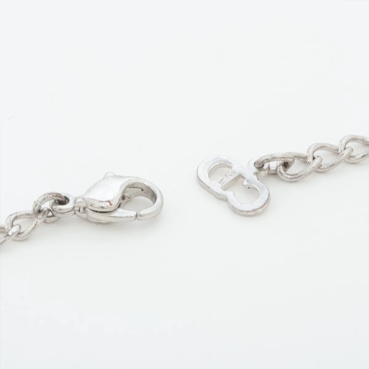 CD logo bracelet, metal, silver. Shows signs of wear, — view 4