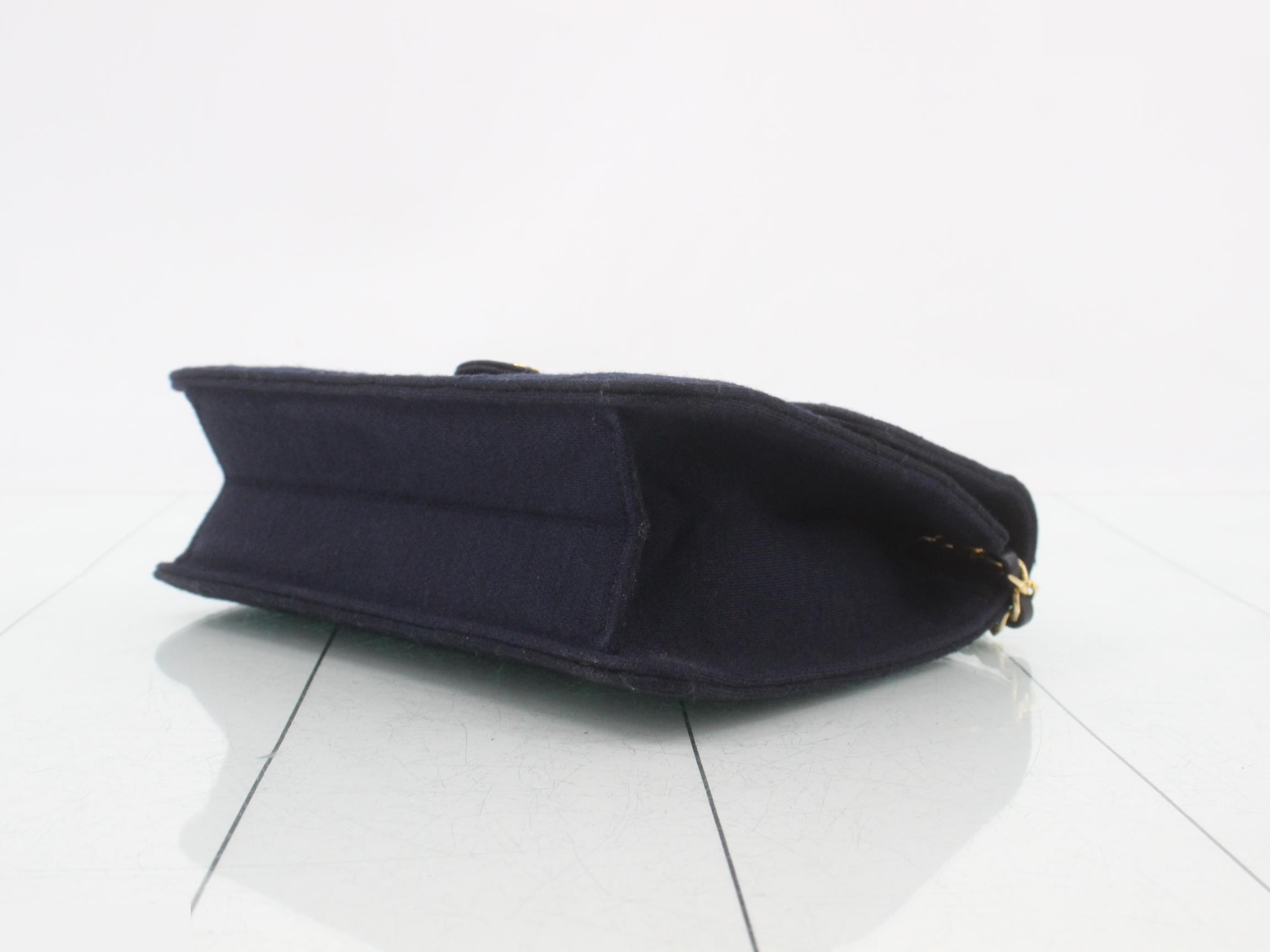 Cotton Matelassé Chain Shoulder Bag — view 6