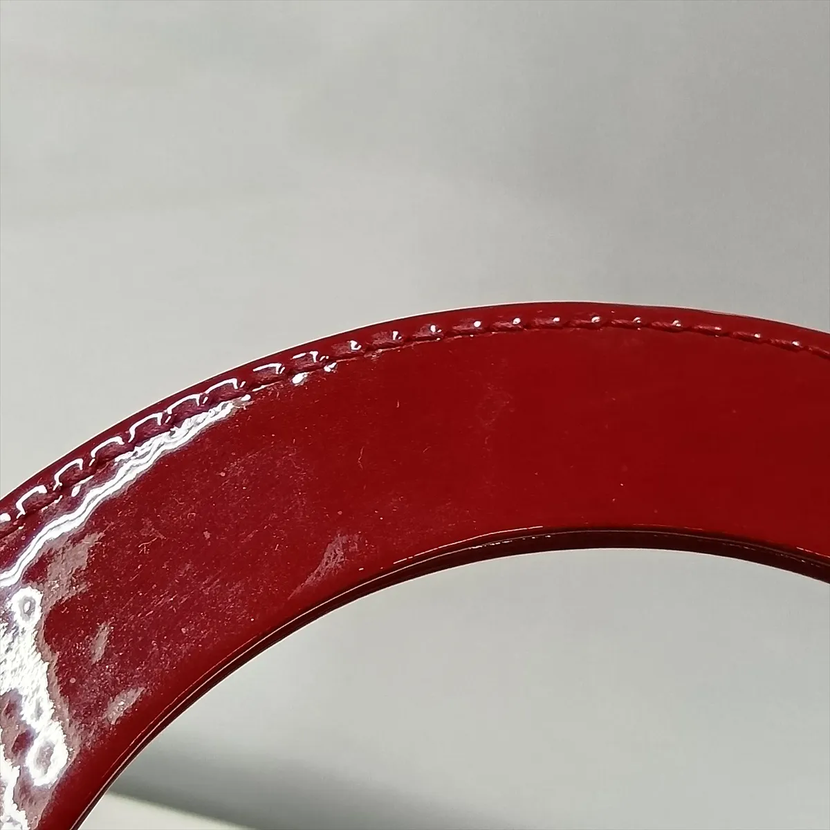 Cannage Lady Dior Patent Leather 2-Way Handbag, Red — view 13