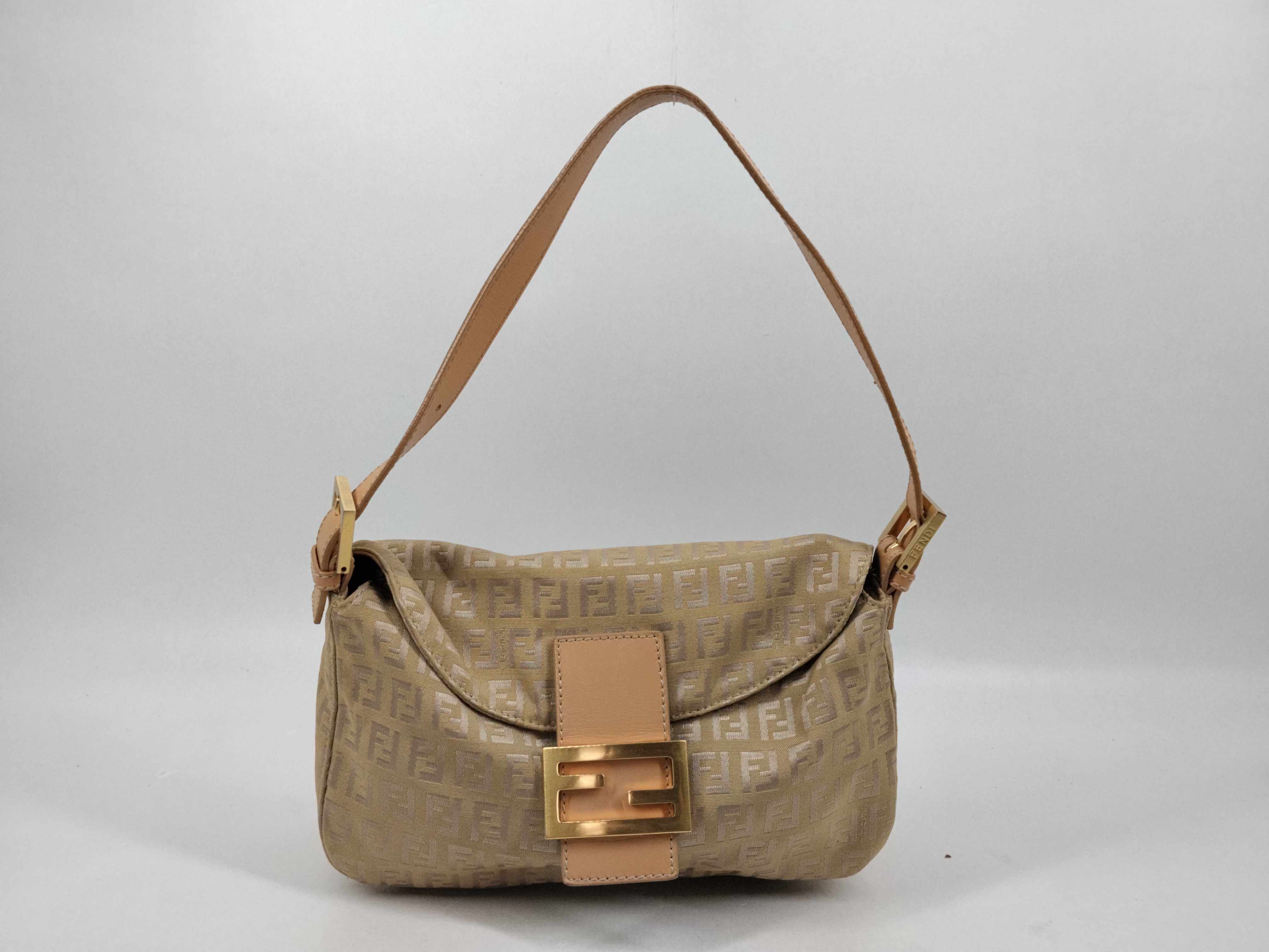 Mamma Fendi Zucca Zucchino Mamma Bucket Green Shoulder Handbag