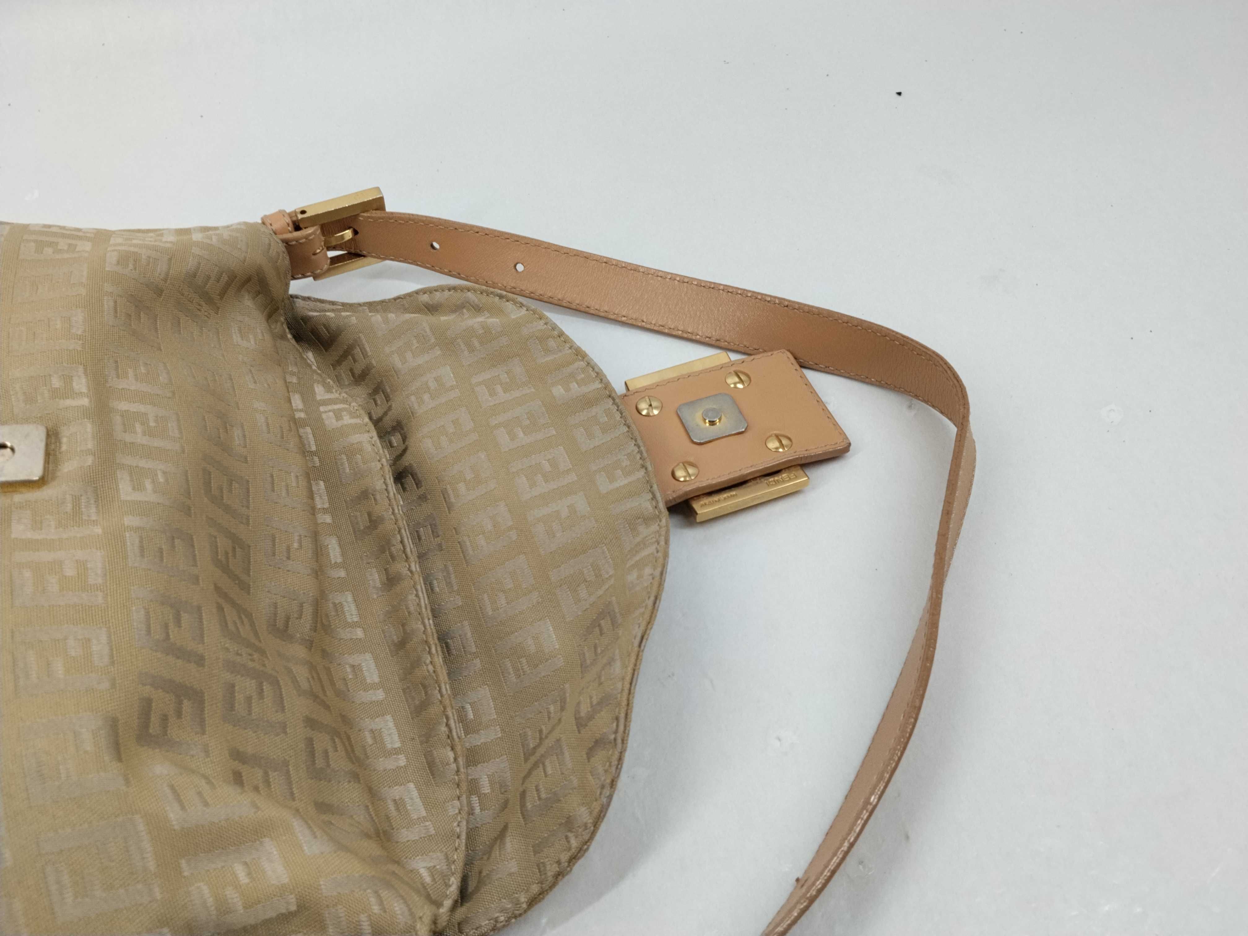 Mamma Fendi Zucca Zucchino Mamma Bucket Green Shoulder Handbag — view 8