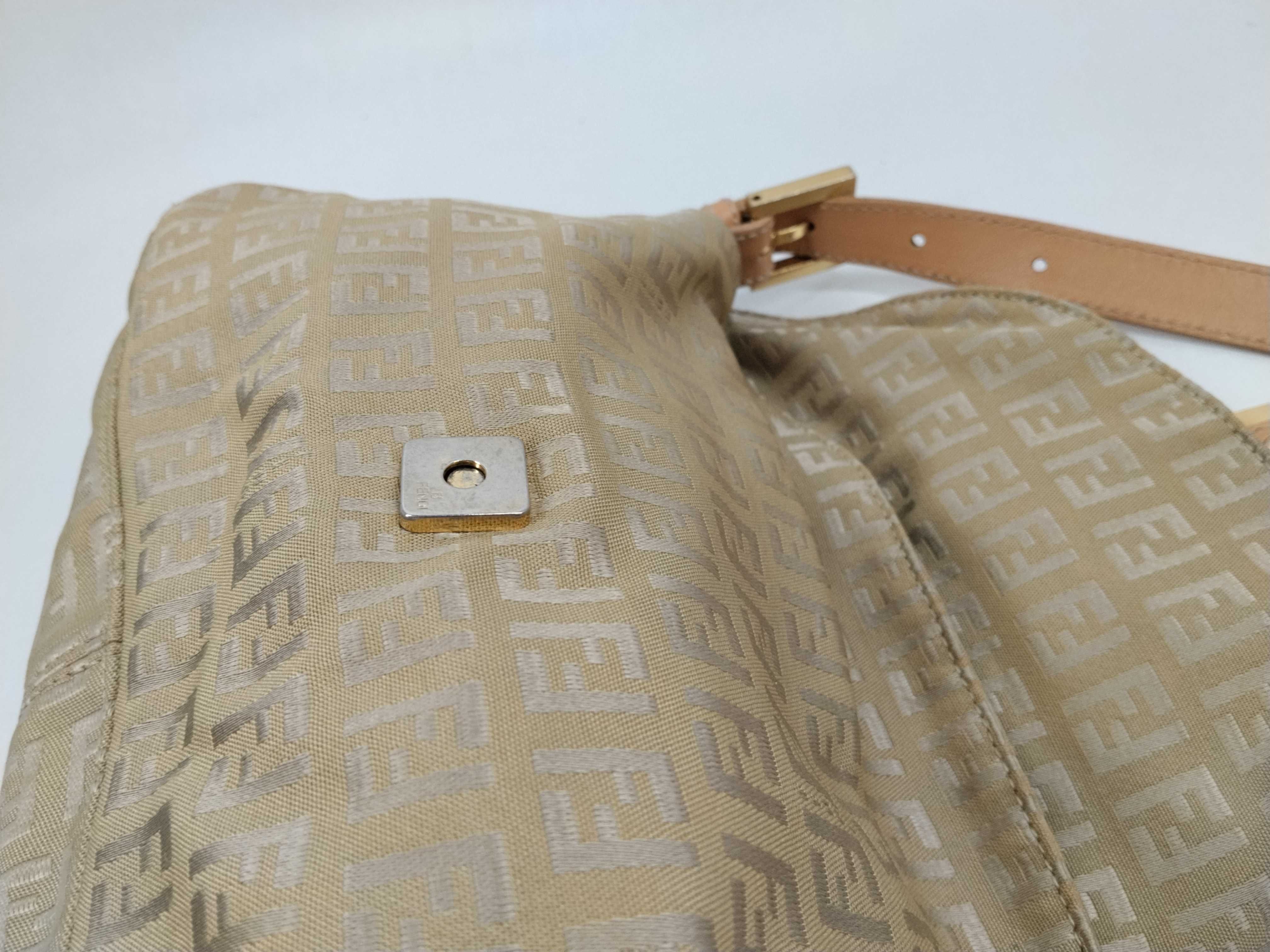 Mamma Fendi Zucca Zucchino Mamma Bucket Green Shoulder Handbag — view 9