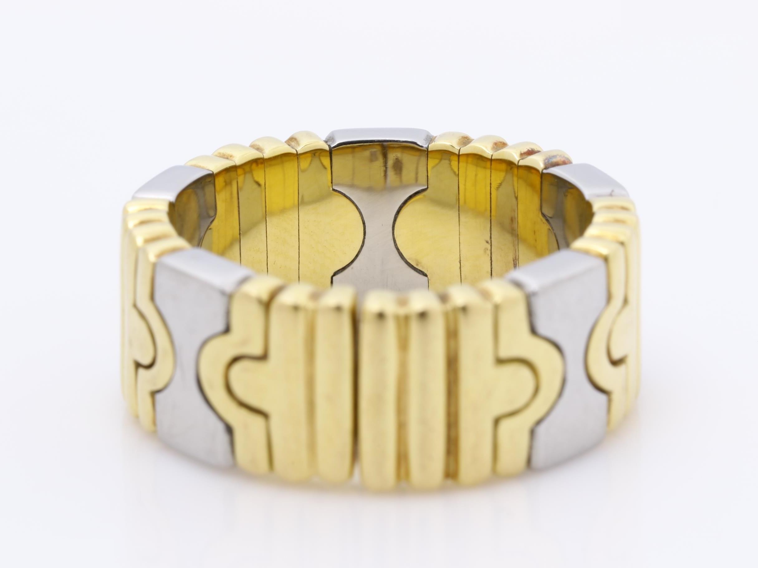 750YGSS Parentesi ring, total weight approx. 10.9g, size #12 — view 4