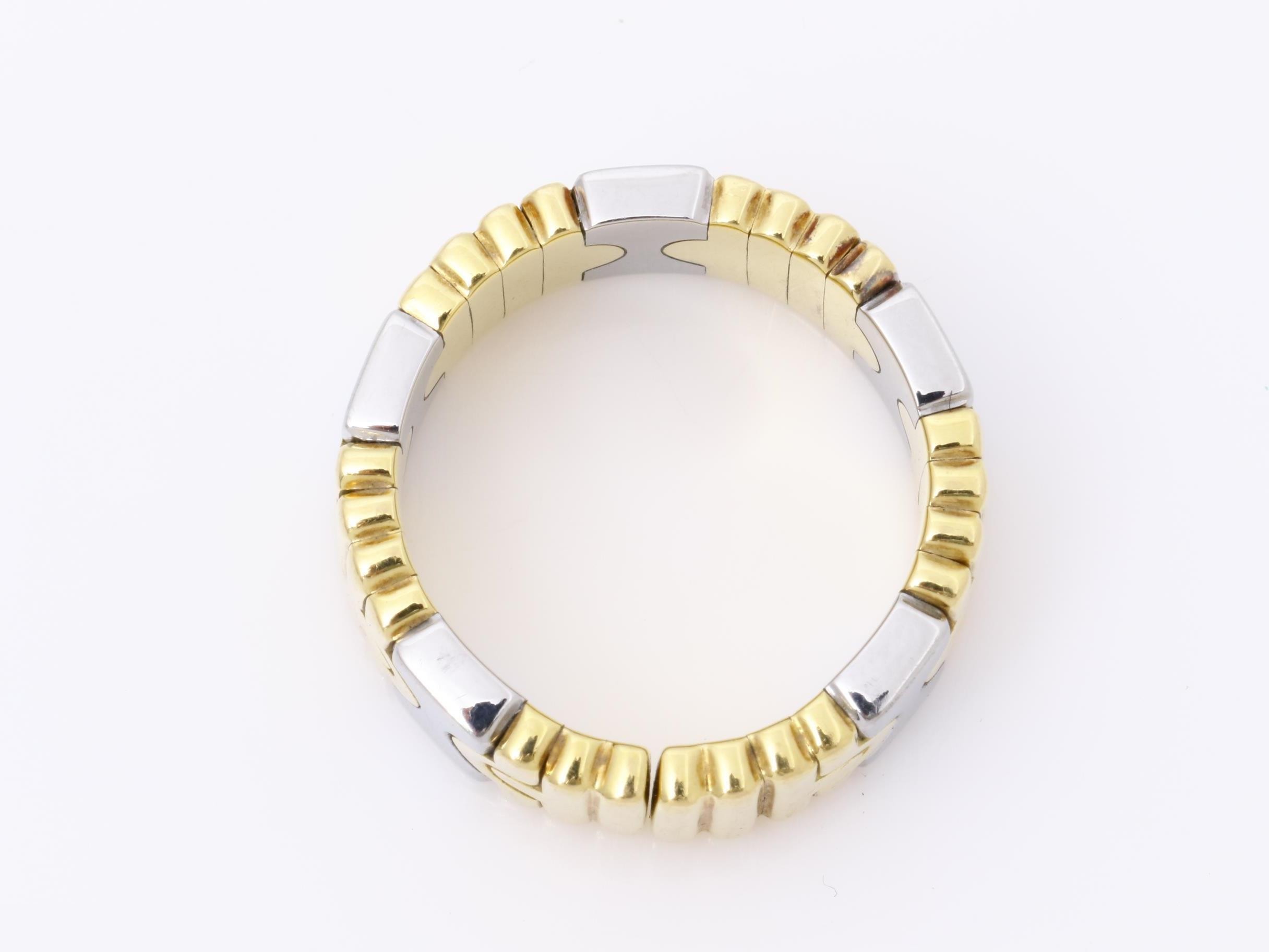 750YGSS Parentesi ring, total weight approx. 10.9g, size #12 — view 5