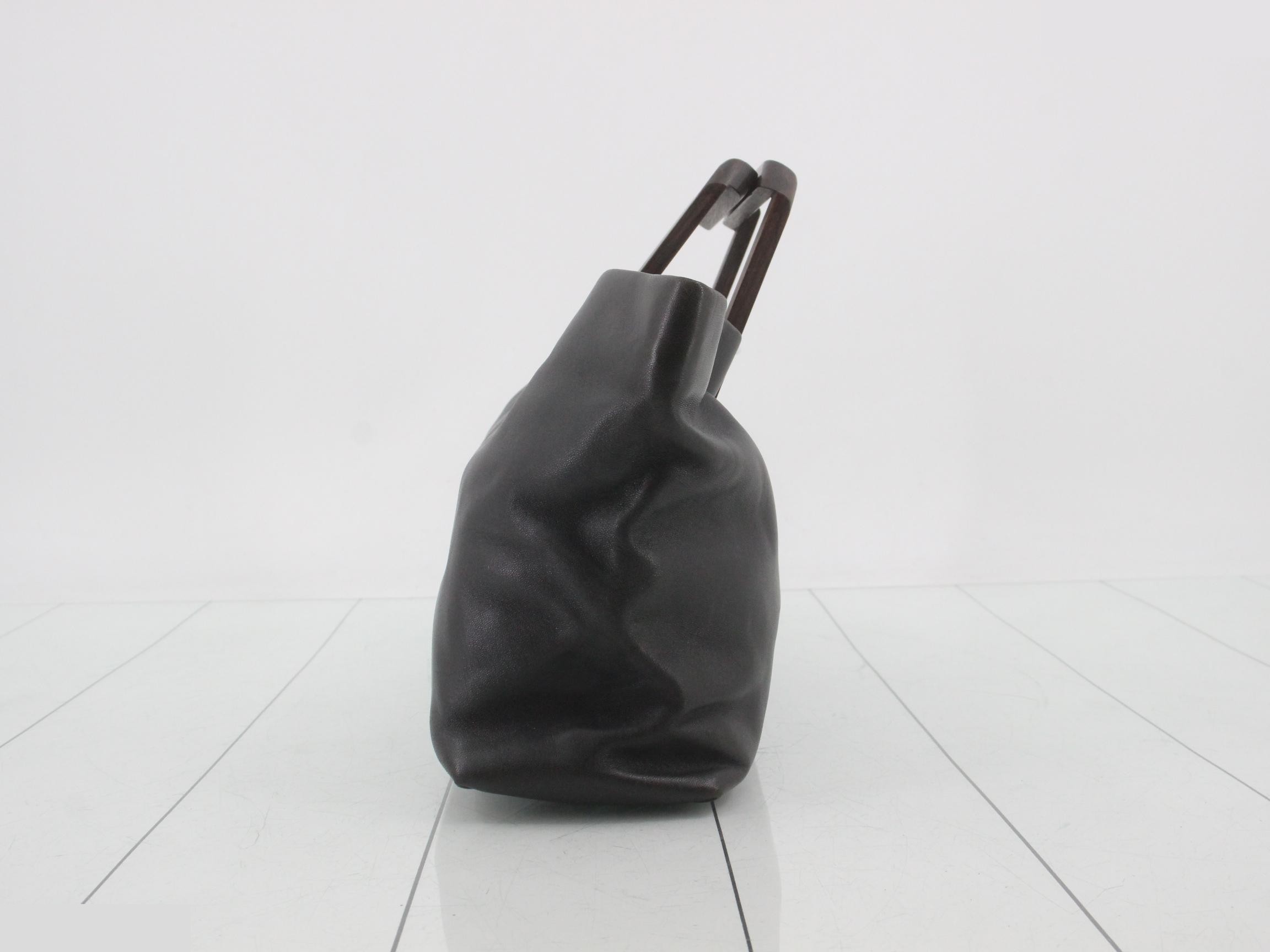 Wooden handle bags and handbags — view 4