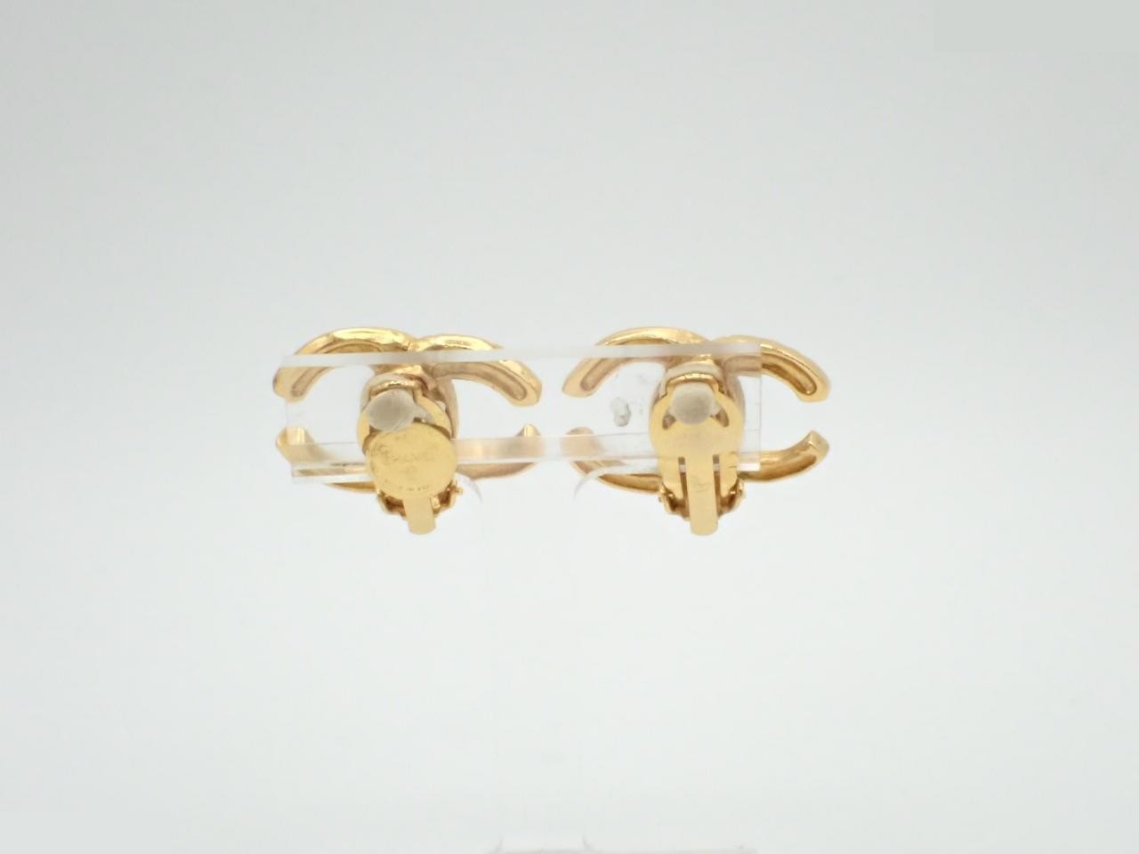 Coco Mark Earrings, Gold Color — view 2