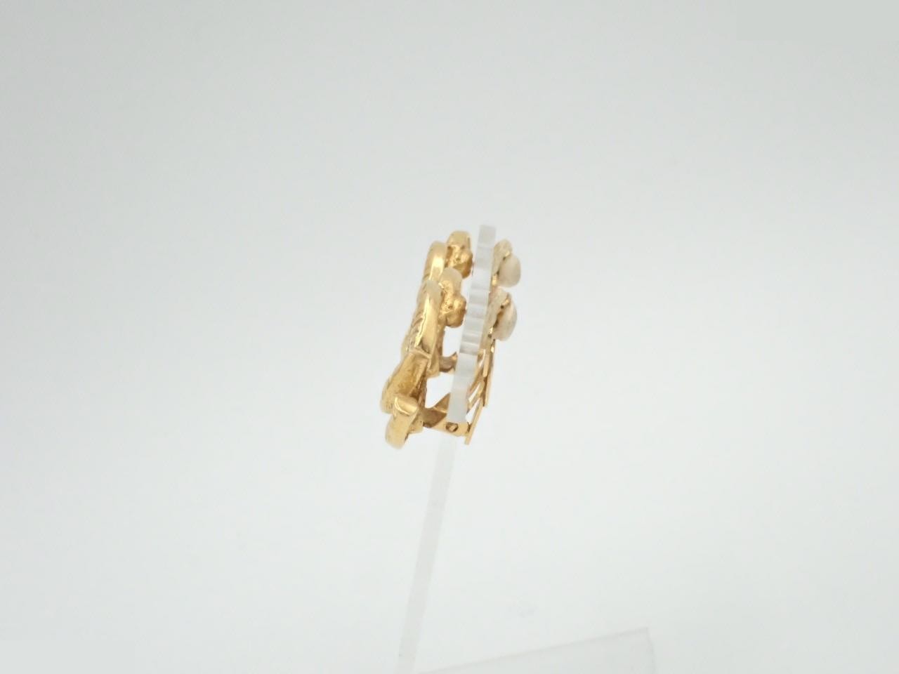 Coco Mark Earrings, Gold Color — view 3