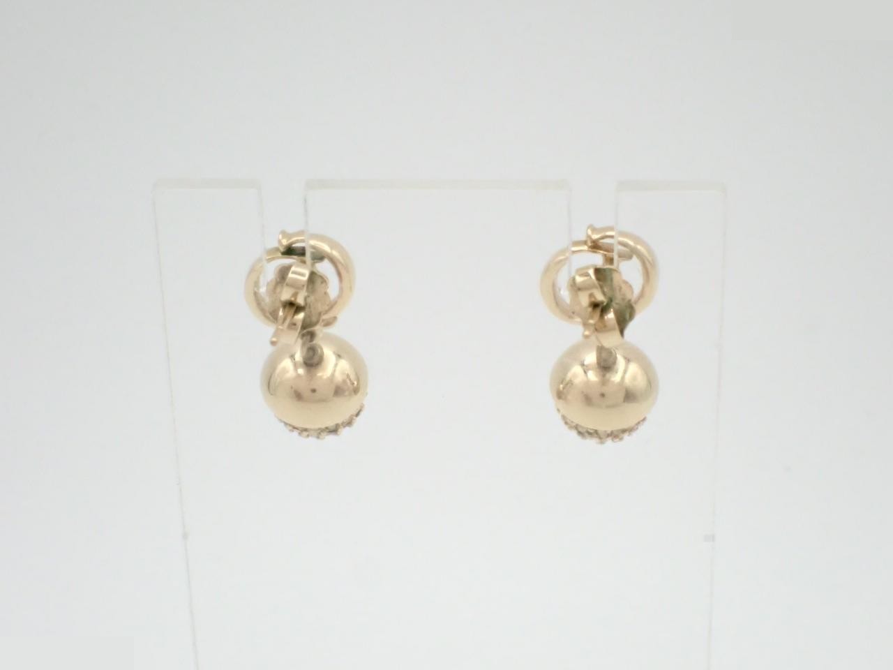 CD logo earrings — view 2