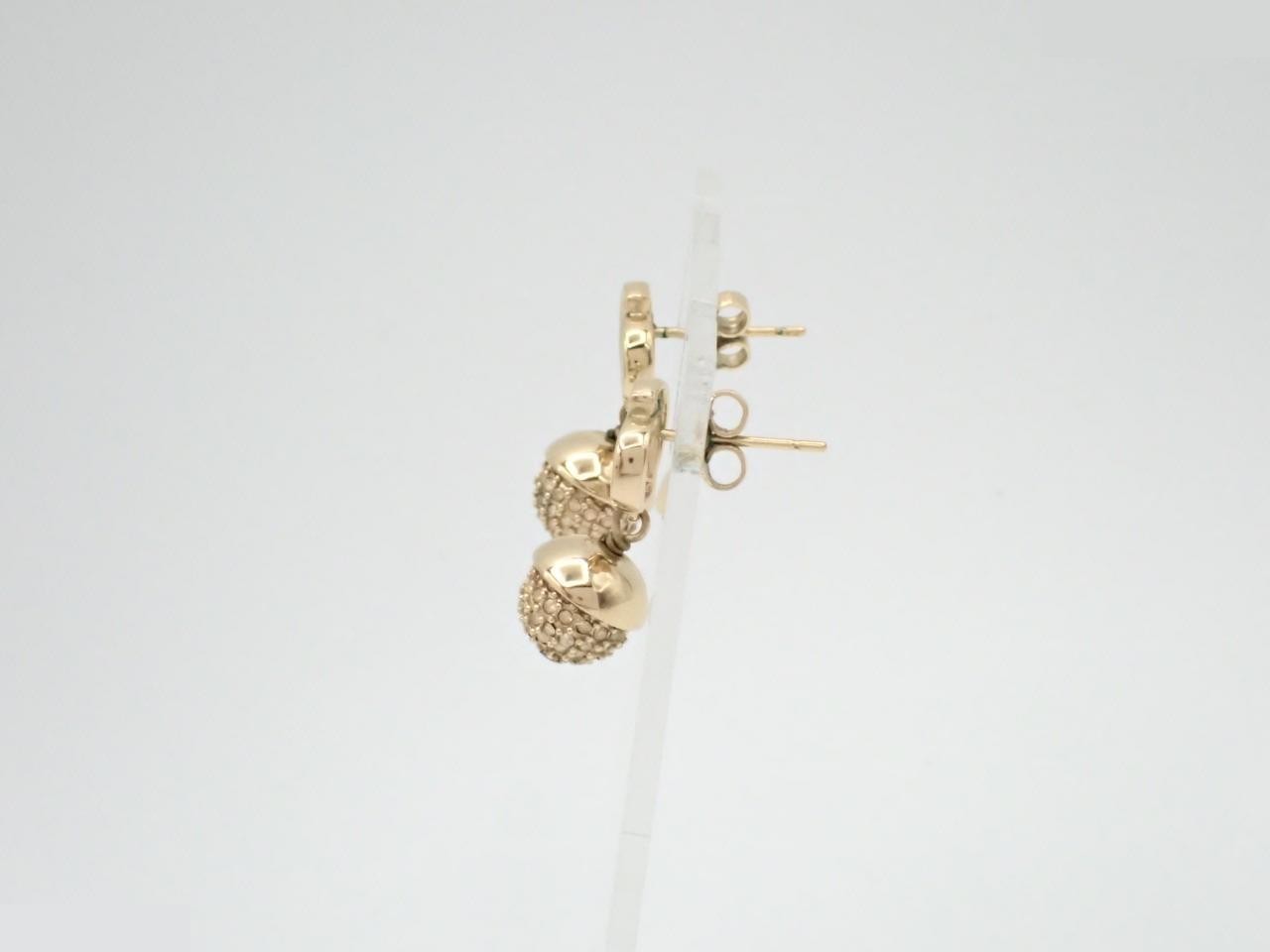 CD logo earrings — view 3
